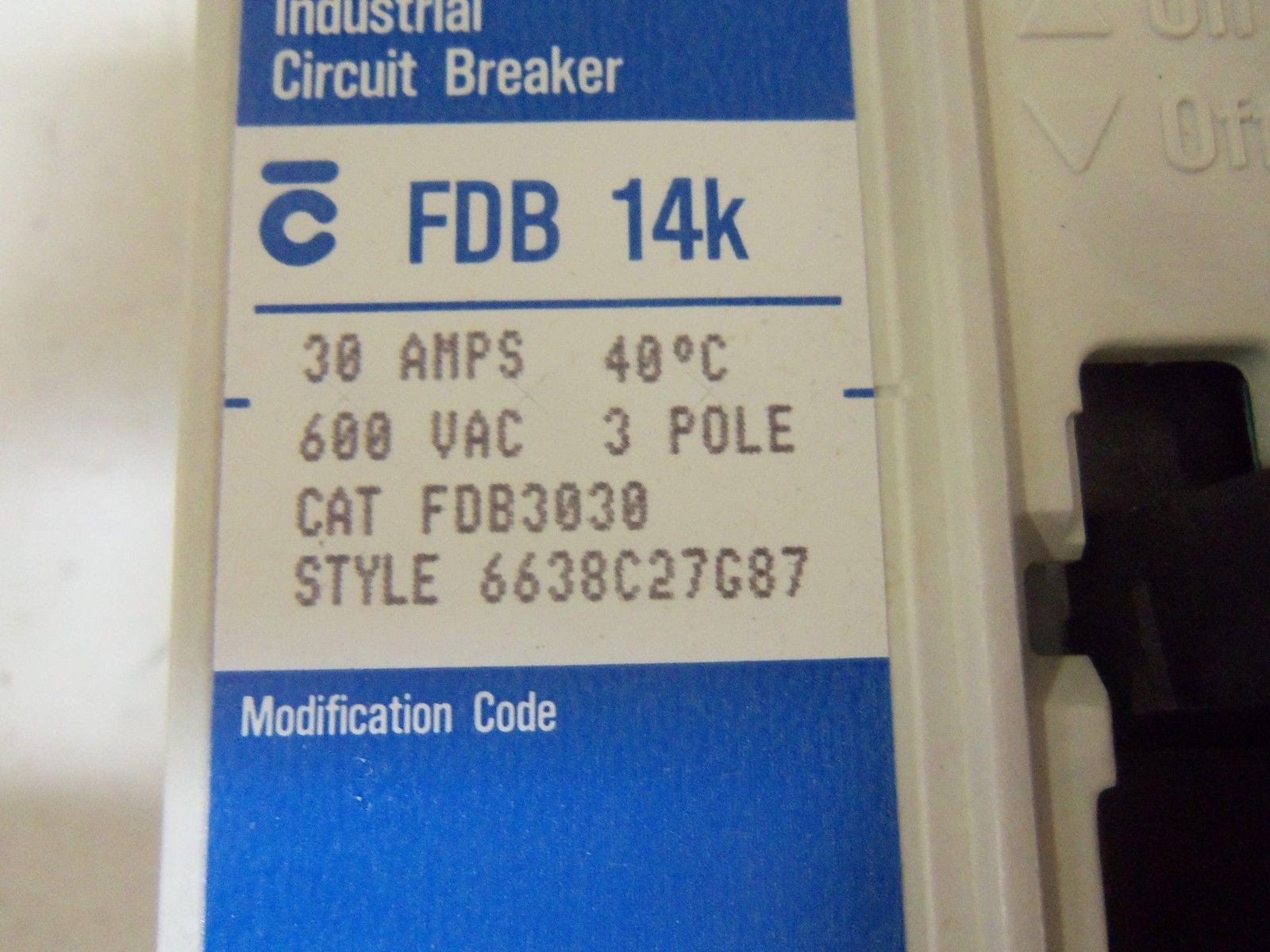 WESTINGHOUSE FDB3030 CIRCUIT BREAKER 30A *NEW IN BOX*