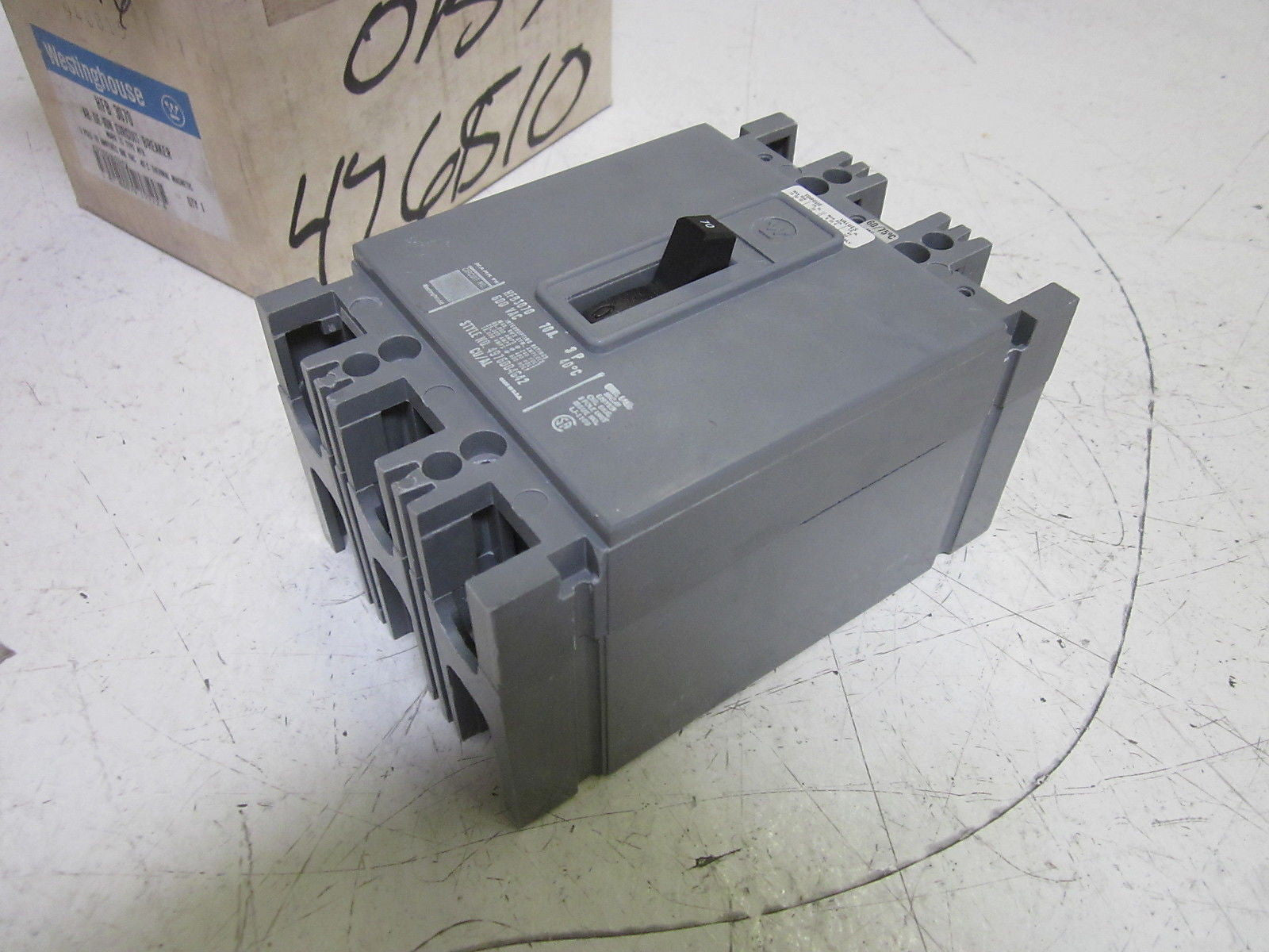 WESTINGHOUSE HFB 3070 CIRCUIT BREAKER 600VAC *NEW IN BOX*
