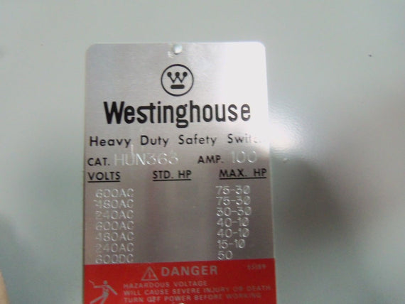 WESTINGHOUSE HUN363 SAFETY SWITCH *NEW IN BOX*