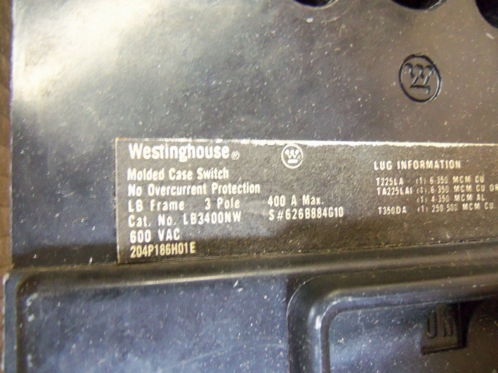 WESTINGHOUSE LB3400NW *USED*