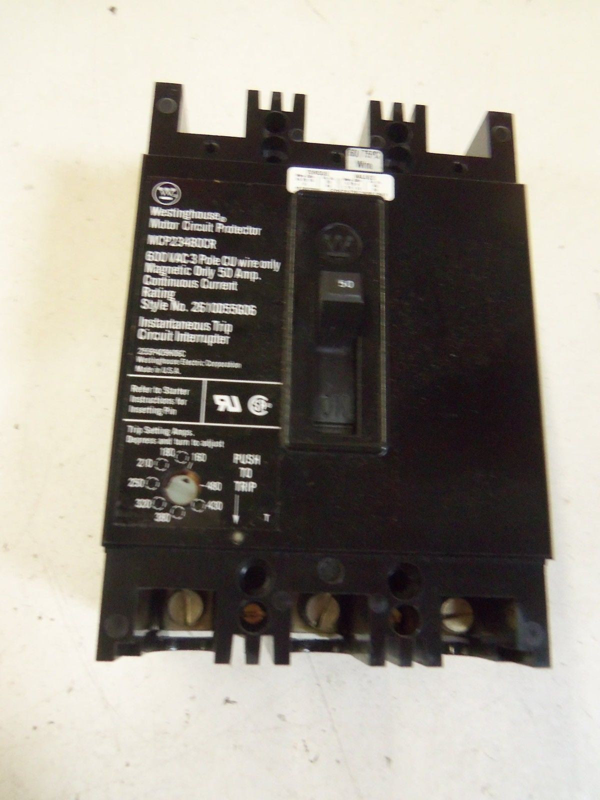 WESTINGHOUSE MCP23480CR CIRCUIT BREAKER 50A *NEW IN BOX*
