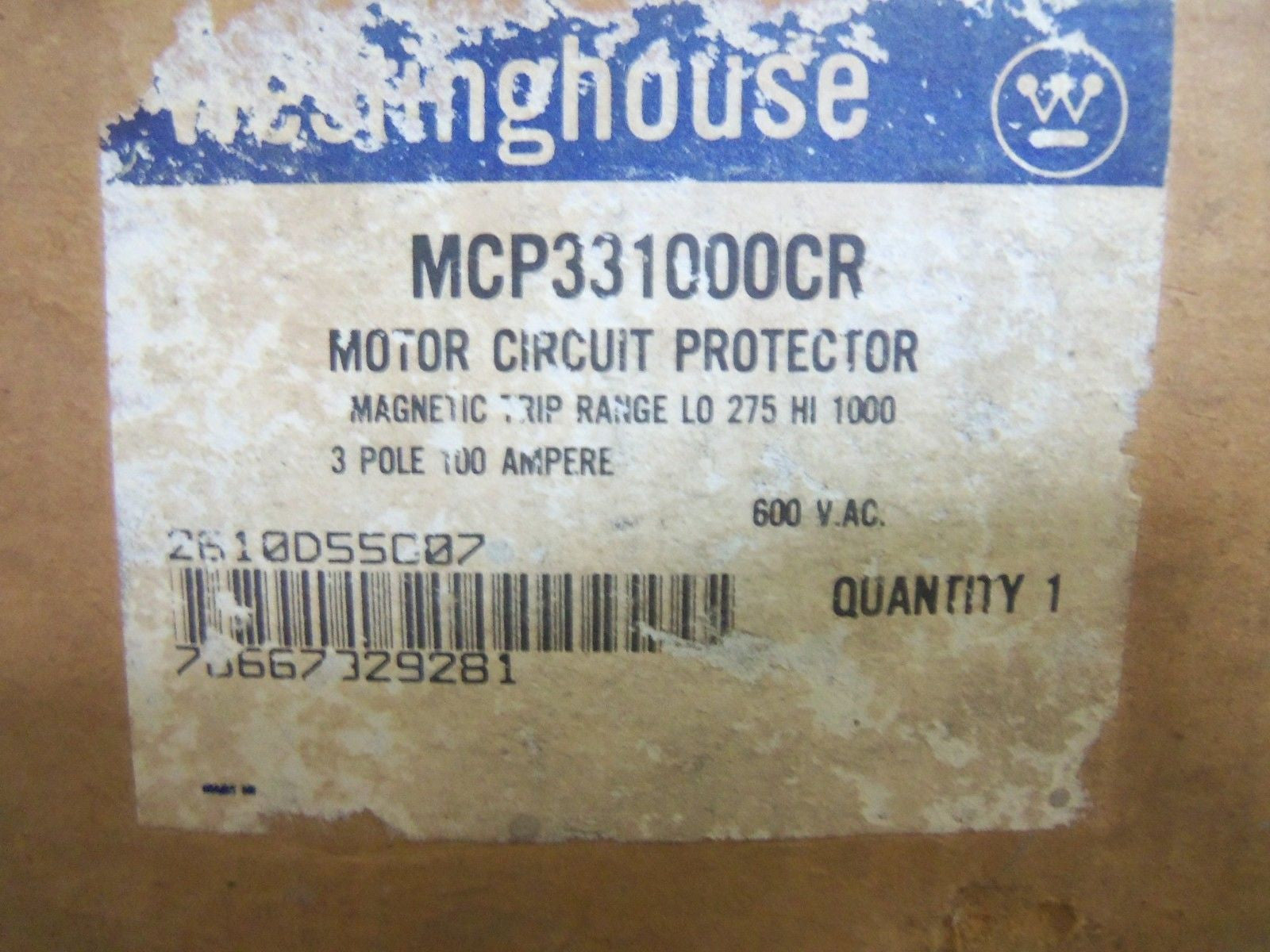 WESTINGHOUSE MCP331000CR CIRCUIT BREAKER *NEW IN BOX*