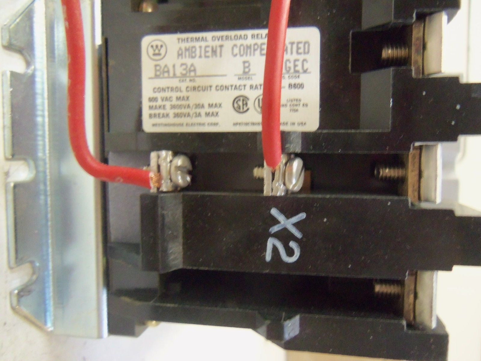 WESTINGHOUSE MOTOR CONTROL A900M1AB SIZE 1 *USED*