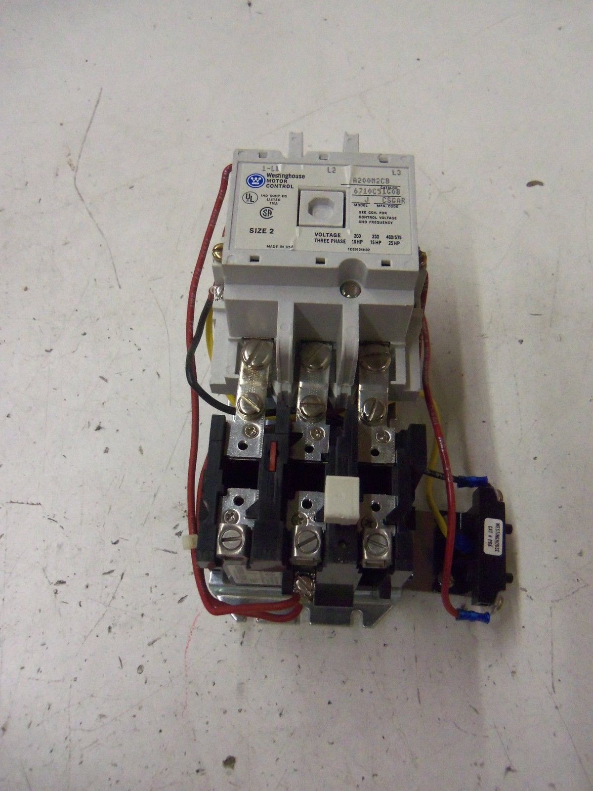 WESTINGHOUSE MOTOR CONTROL A200M2CB  *NEW NO BOX*