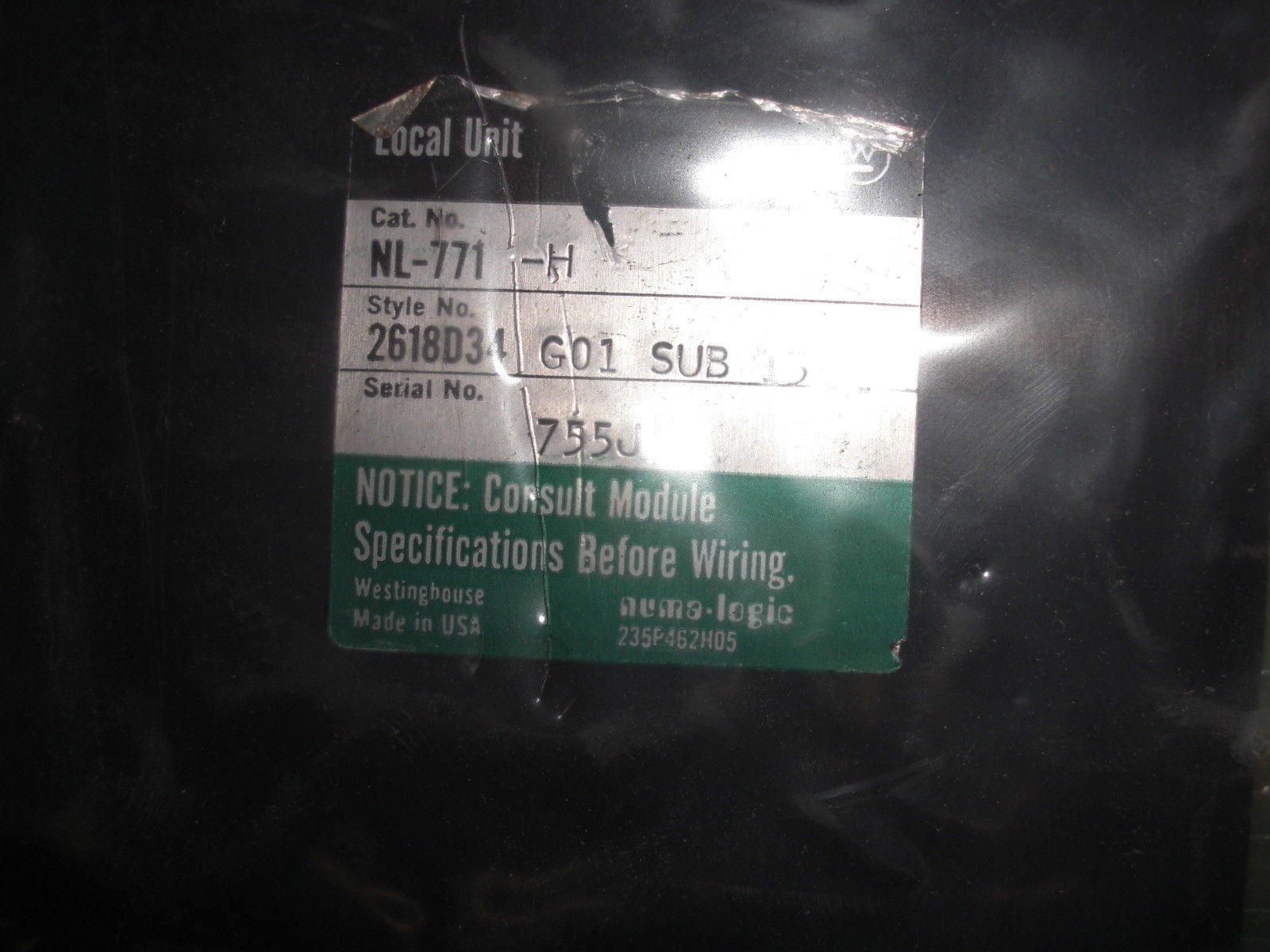 WESTINGHOUSE NL-771-H *NEW*