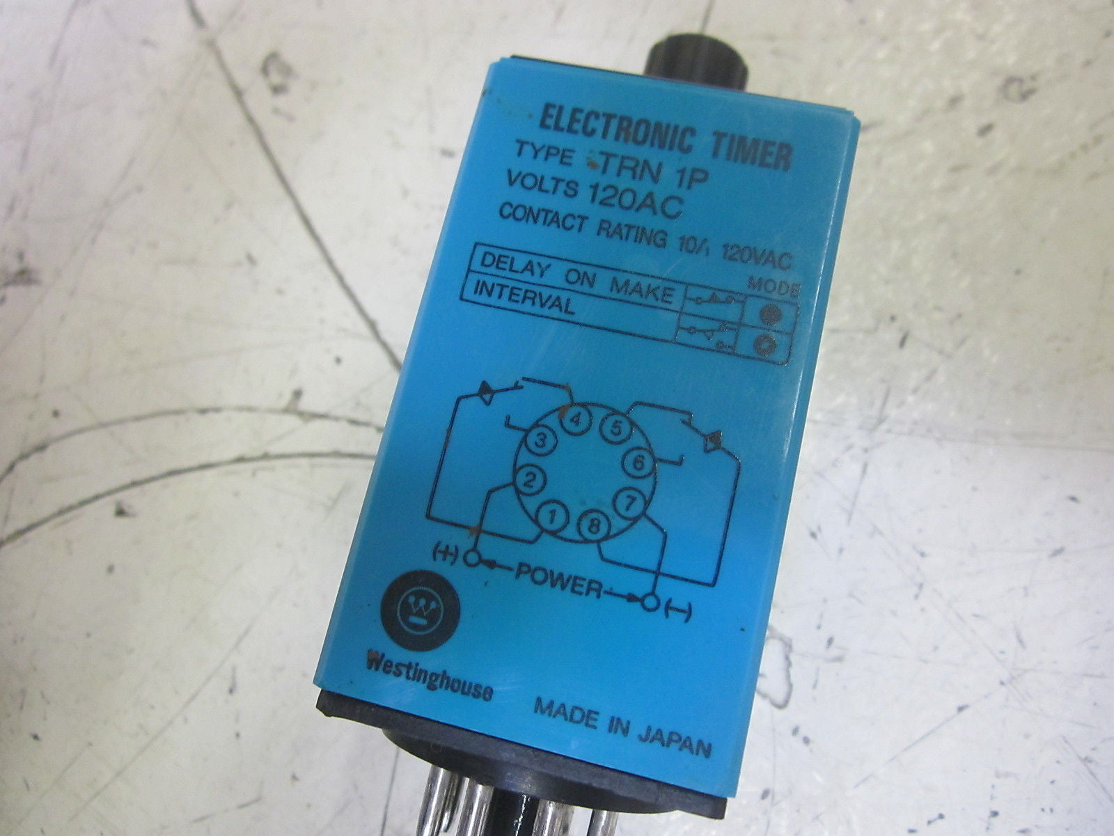 WESTINGHOUSE TRN 1P ELECTRONIC TIMER  0-30SEC. 120VAC *USED*