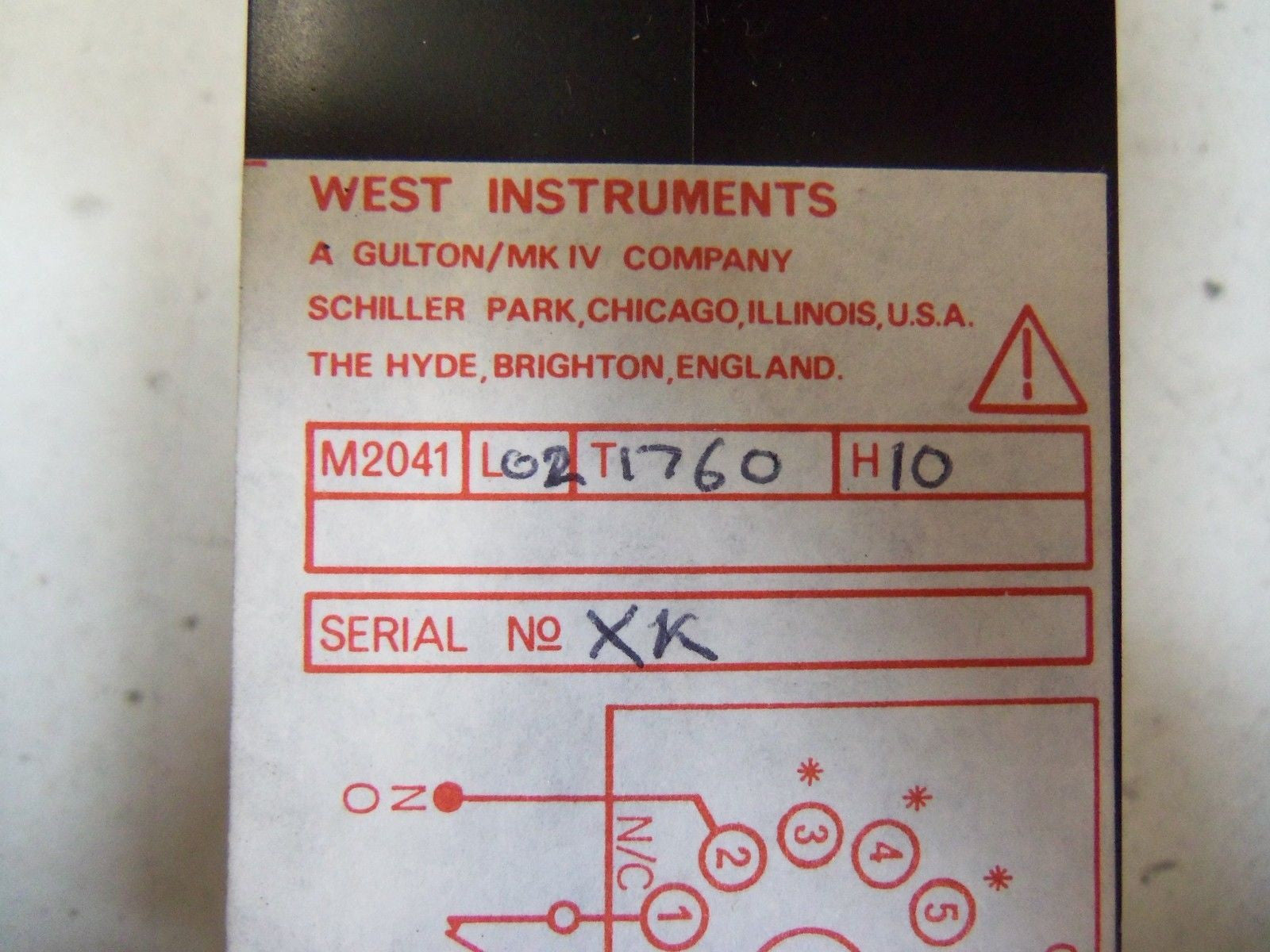 WEST INSTRUMENTS M2047 *USED*