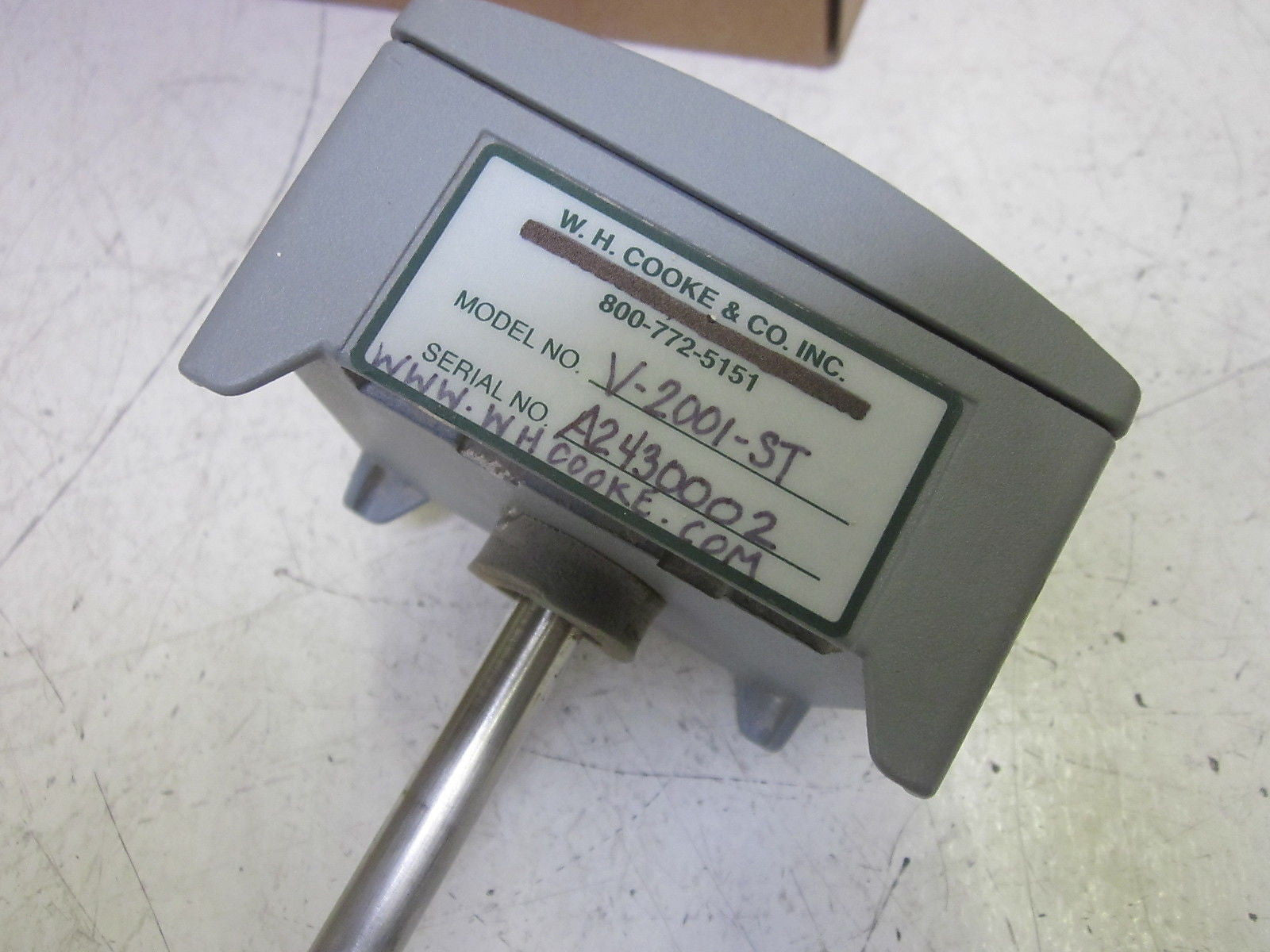 W.H. COOKE & CO INC. V-2001-ST SENSOR *USED*