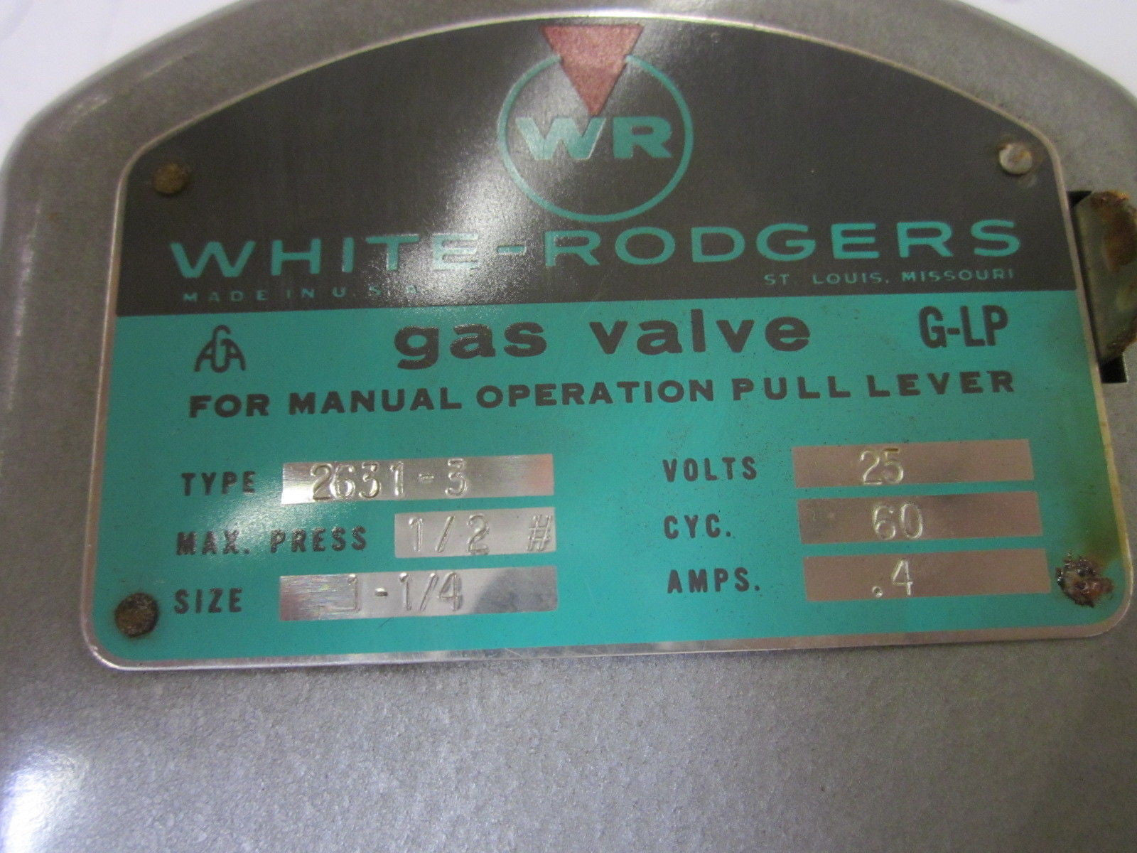 WHITE-RODGERS 2631-3 *USED*