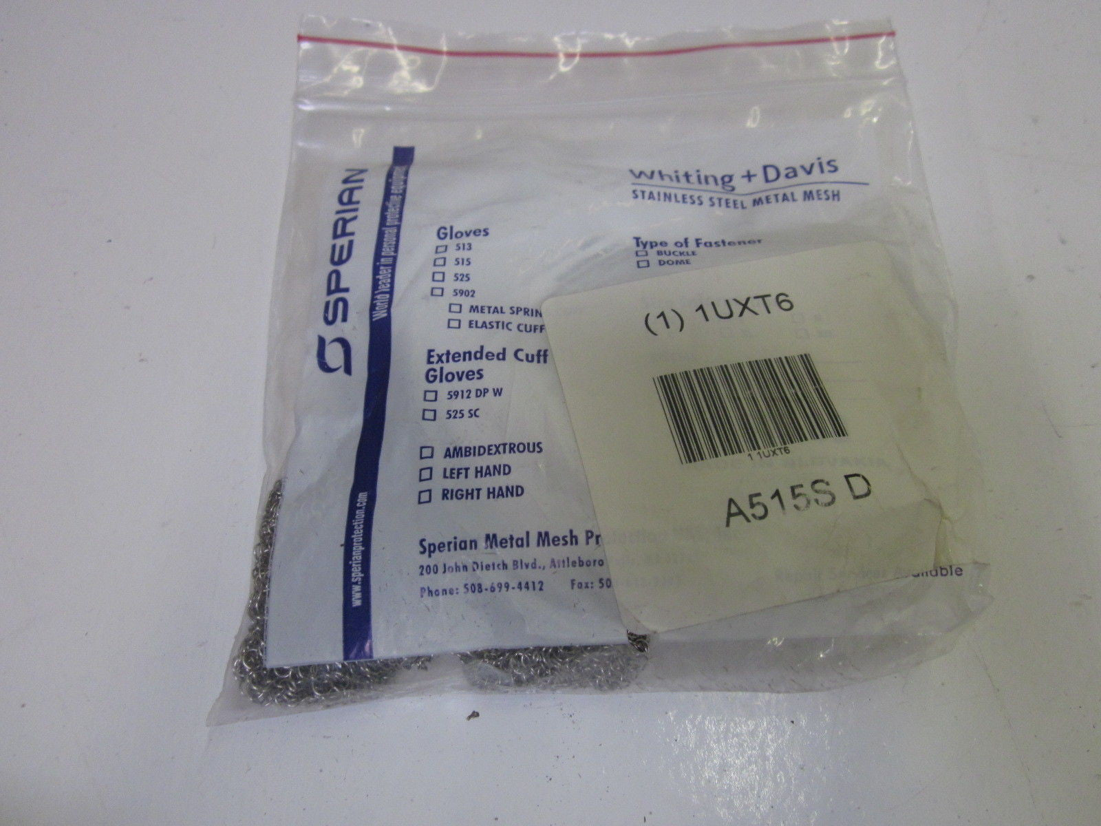 WHITENING & DAVIS AS15S D 1UXT6 *NEW IN A FACTORY BAG*