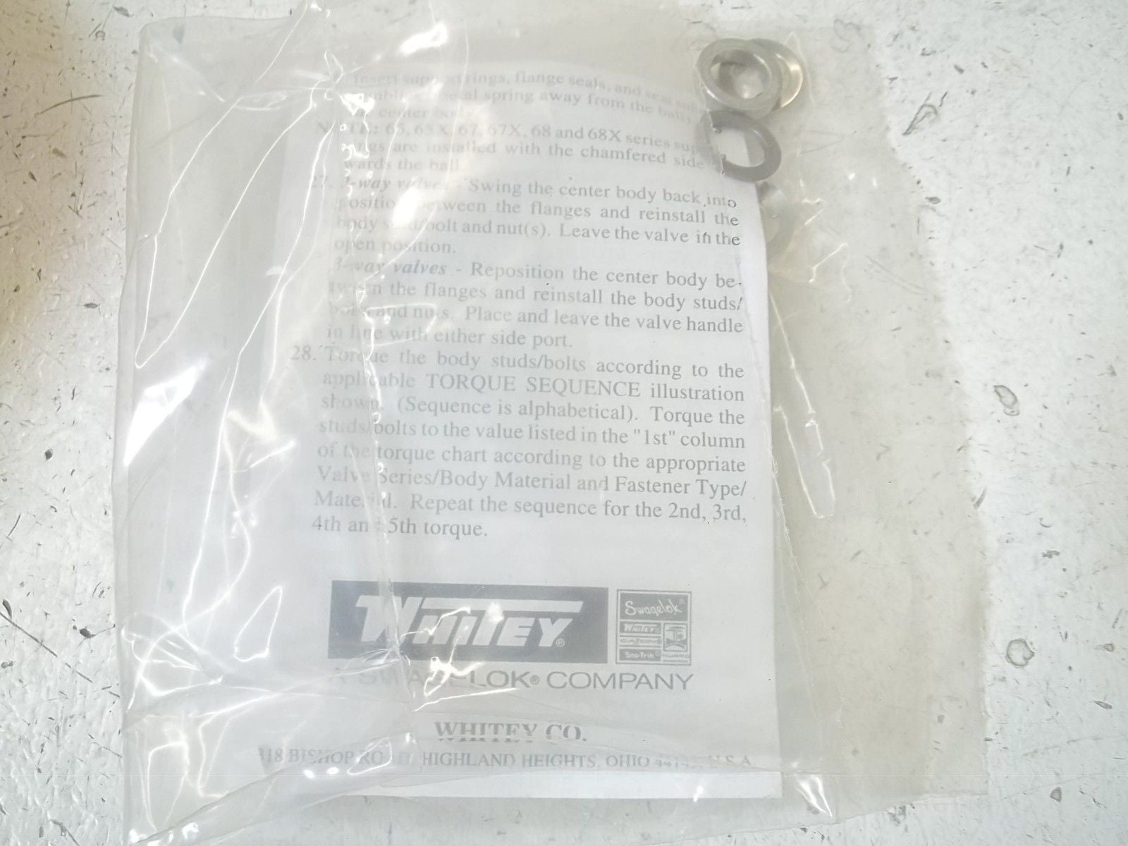 WHITEY SS-91K-63E *NEW IN A FACTORY BAG*