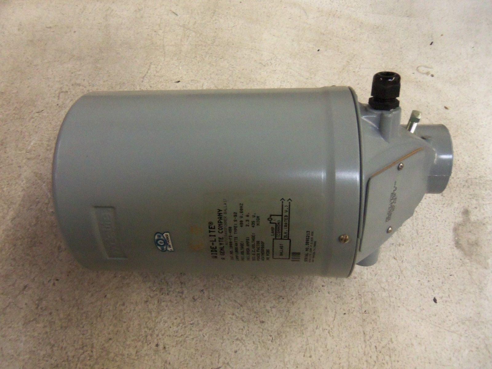 WIDE-LITE 1000-FS-480 AUTOTRANSFORMER BALLAST *NEW IN BOX*
