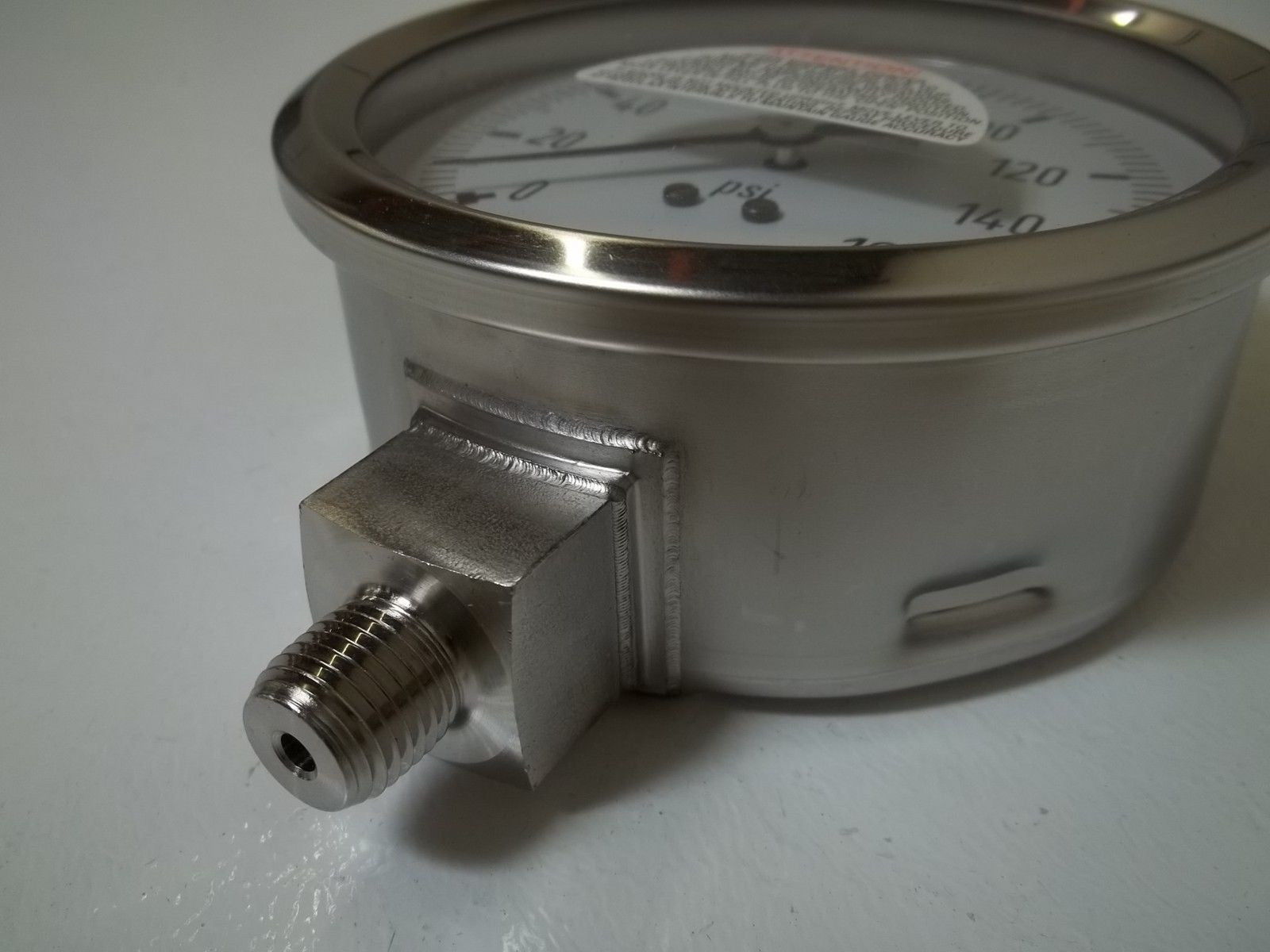 WIKA 232.53 4" STAINLESS STEEL VAC/PRESSURE GAGE 0-160PSI 9767460*NEW IN BOX*