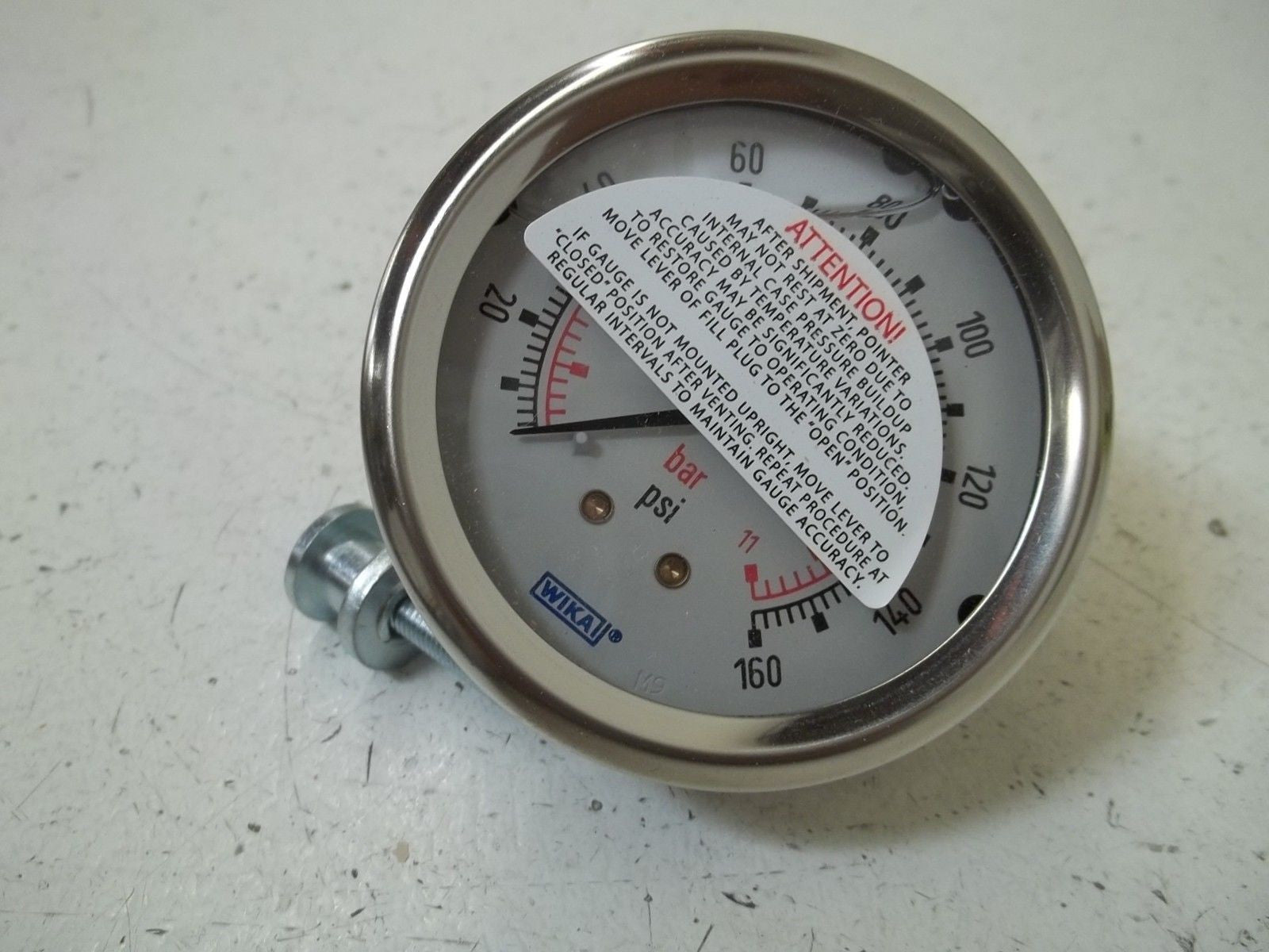 WIKA 50992610 GAUGE 160PSI*NEW IN BOX*