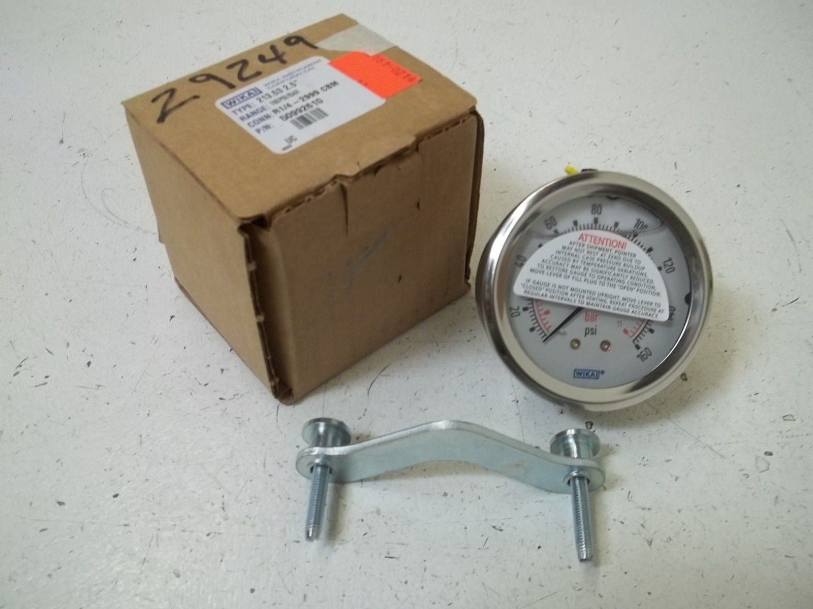 WIKA 50992610 GAUGE 160PSI*NEW IN BOX*