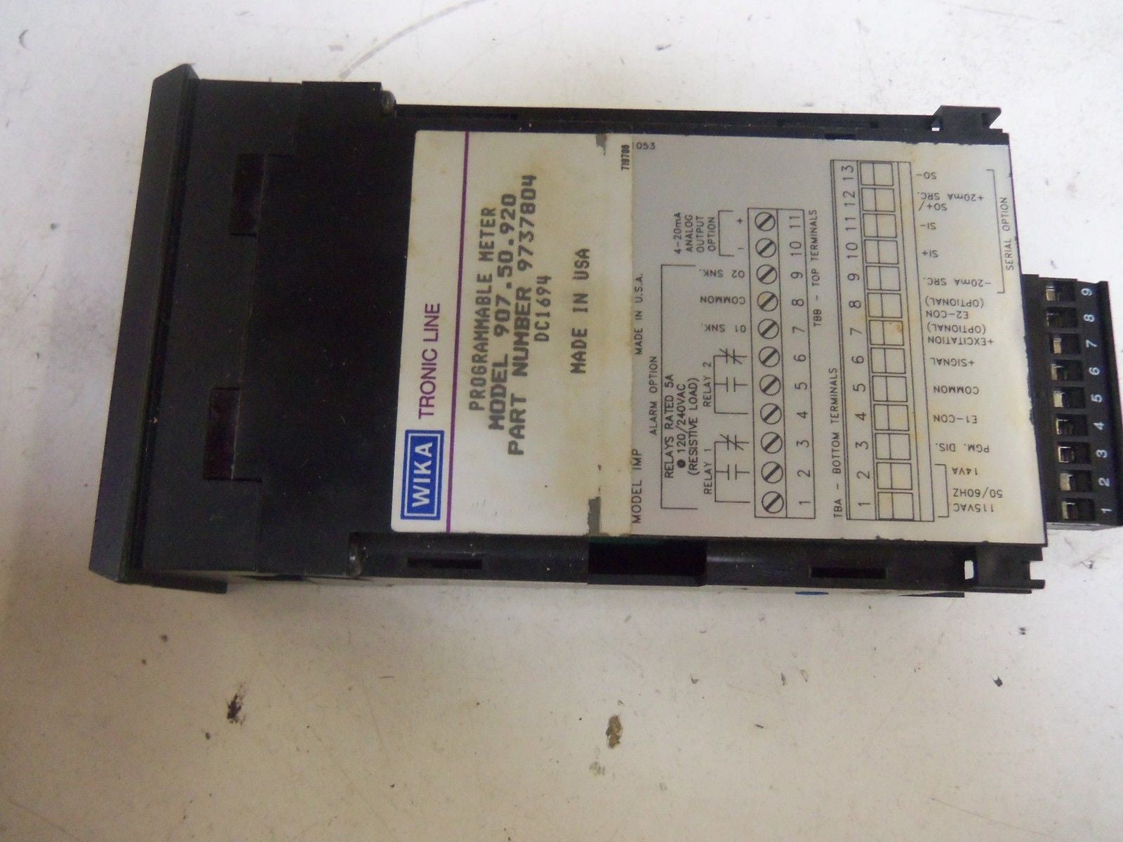 WIKA 907.50.920 *USED*