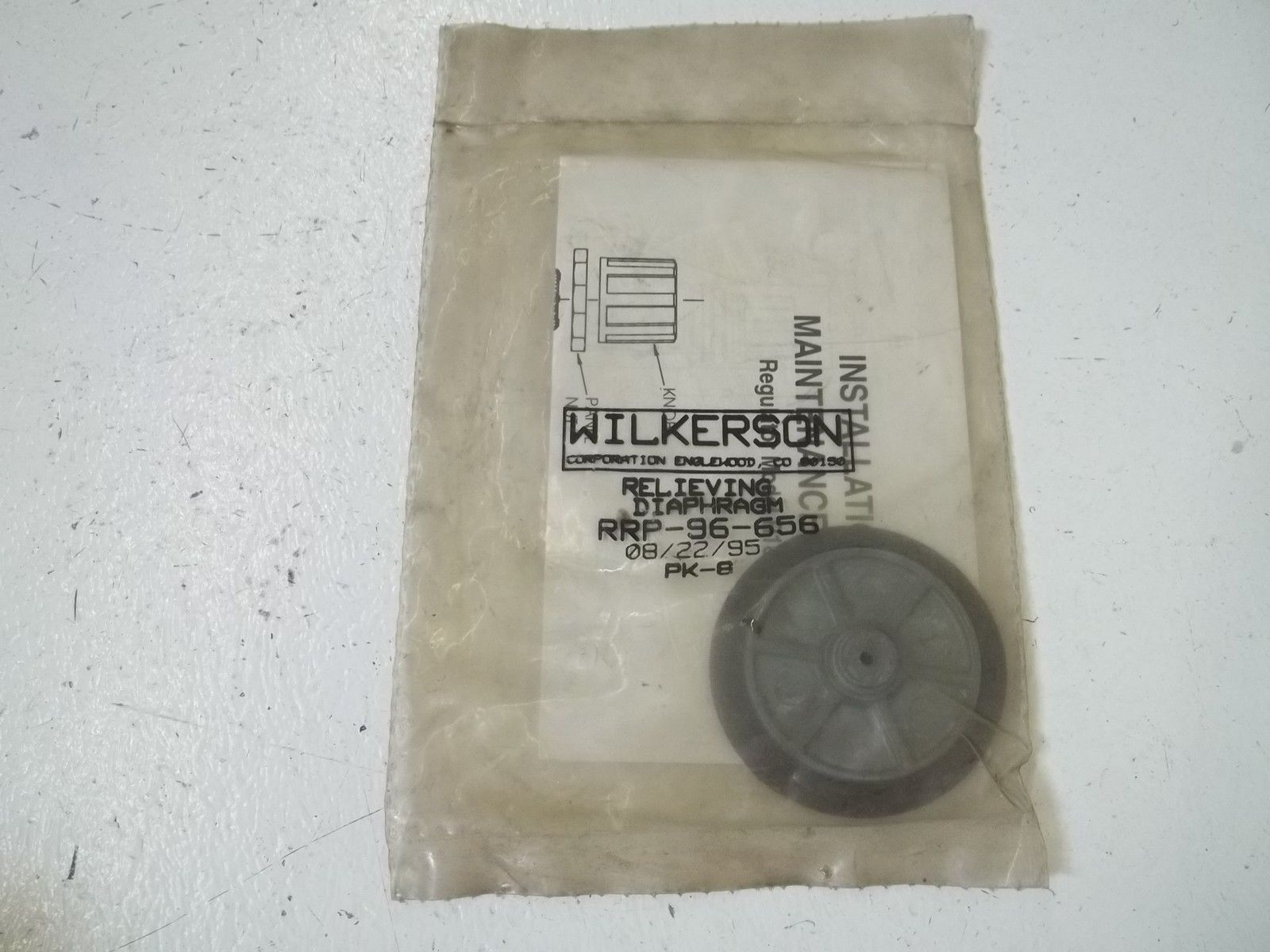 WILKERSON RRP-96-656 RELIEVING DIAPHRAGM * NEW IN A FACTORY BAG *