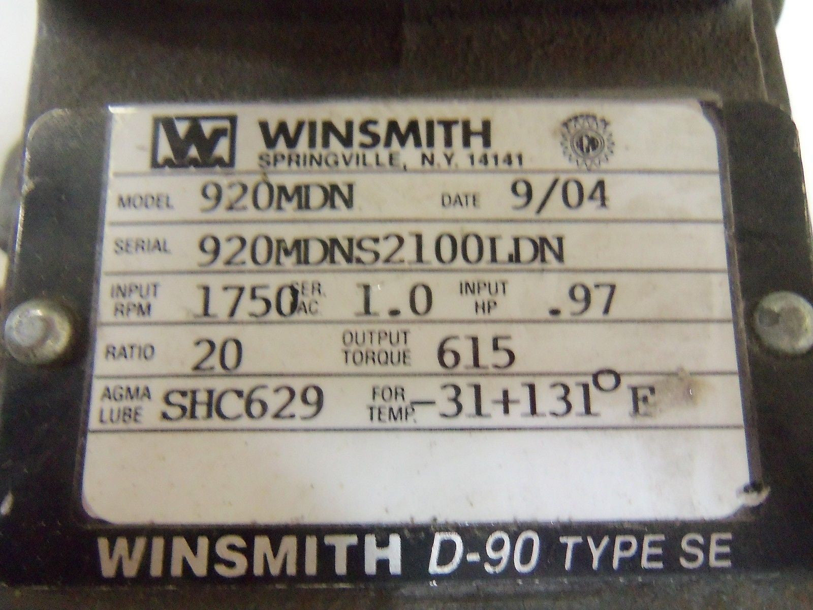 WINSMITH 920MDN *USED*