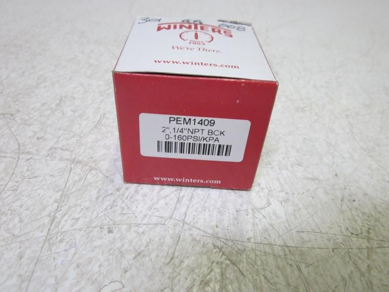 WINTERS PEM1409 0-60PSI/KPA GAUGE *NEW IN BOX*