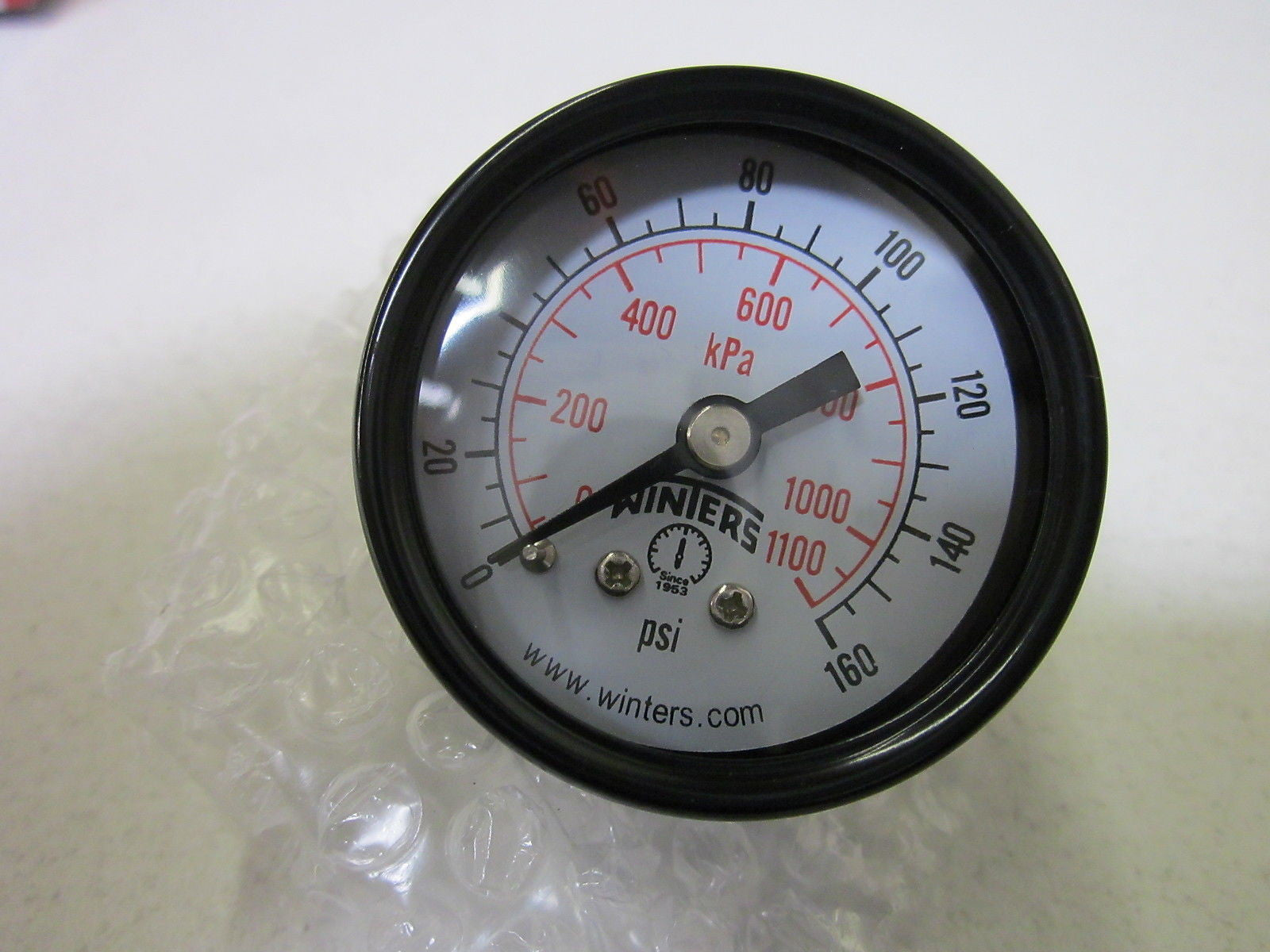 WINTERS PEM1421 PRESSURE GAUGE 0-160 PSI/KPA *NEW IN BOX*