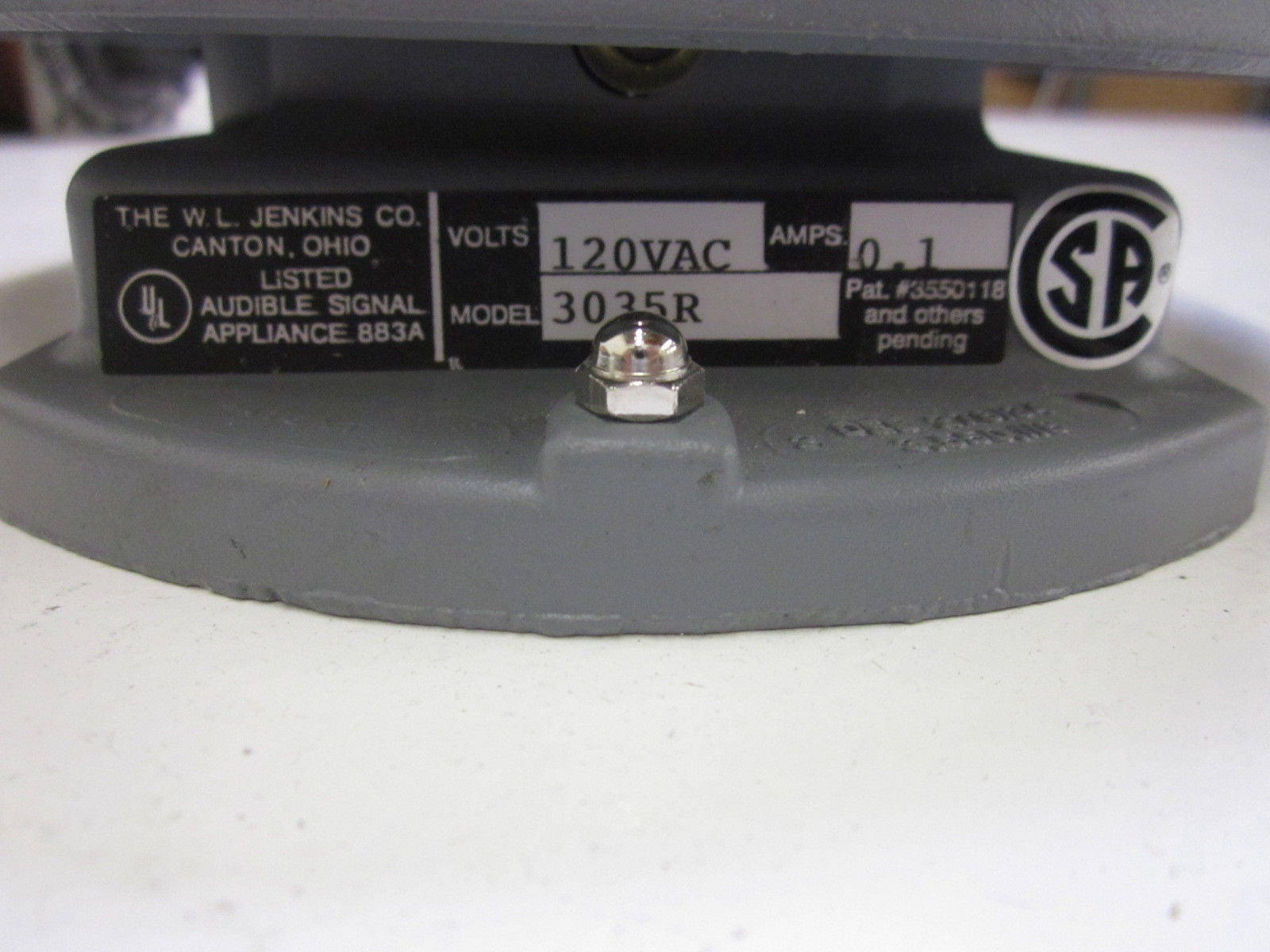 W.L. JENKINS 3035R 120V *USED*