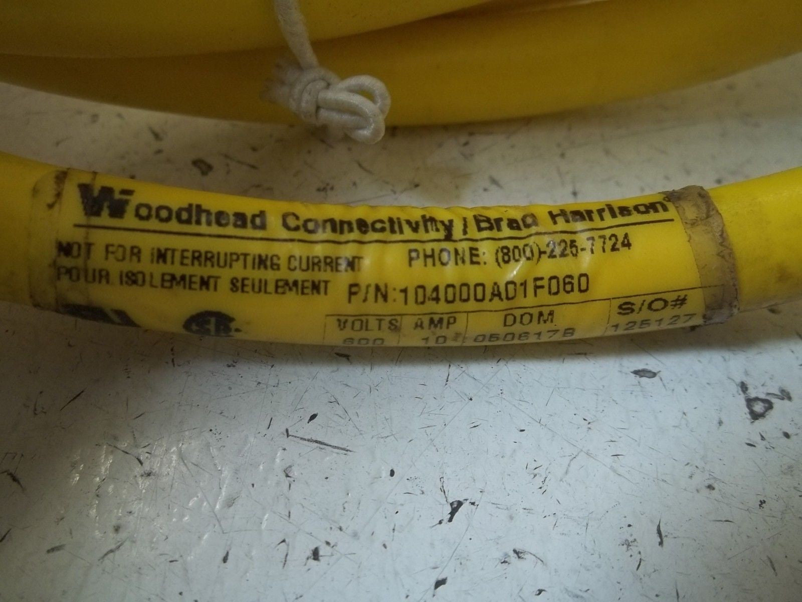 DANIEL WOODHEAD 41108 104000A01F060 *NEW NO BOX*