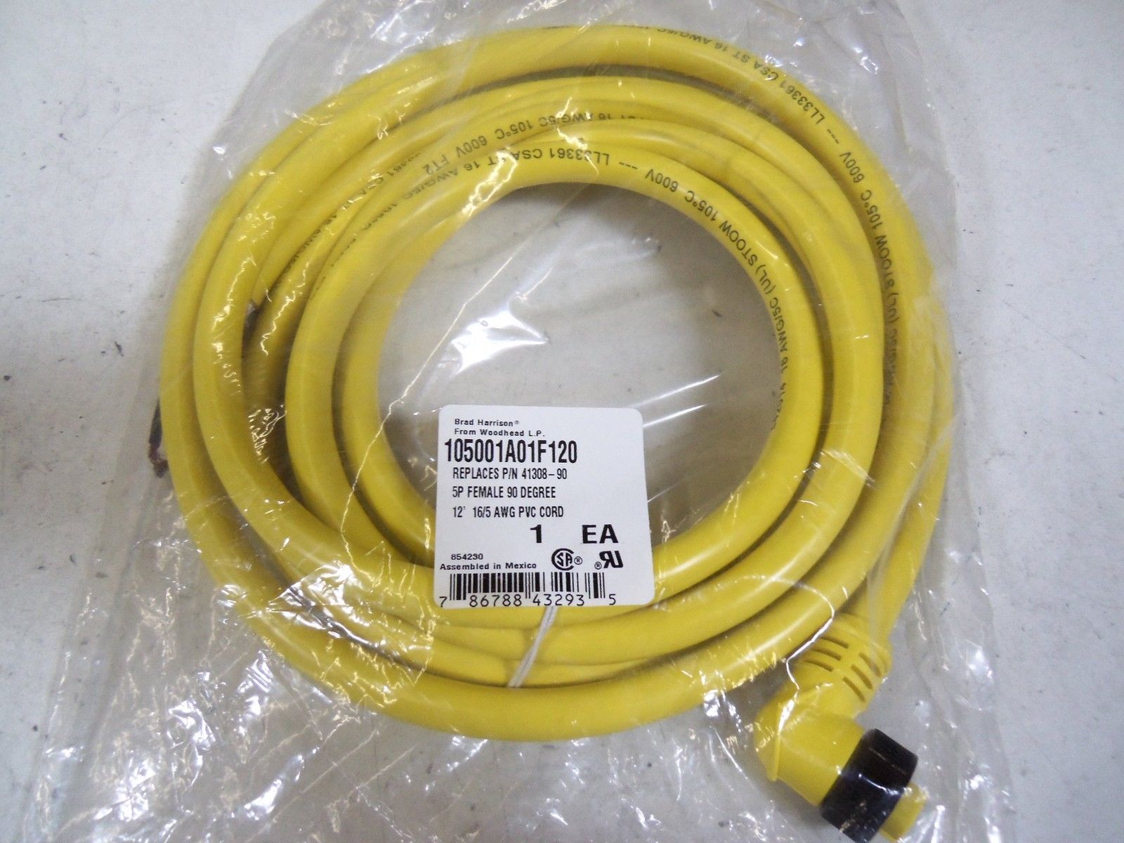WOODHEAD 105001A01F120 *NEW IN FACTORY BAG*