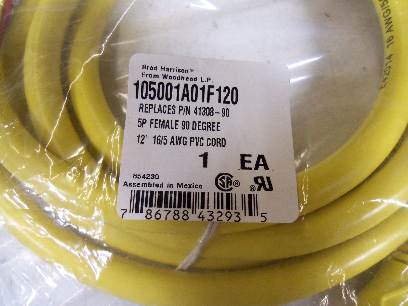 WOODHEAD 105001A01F120 *NEW IN FACTORY BAG*
