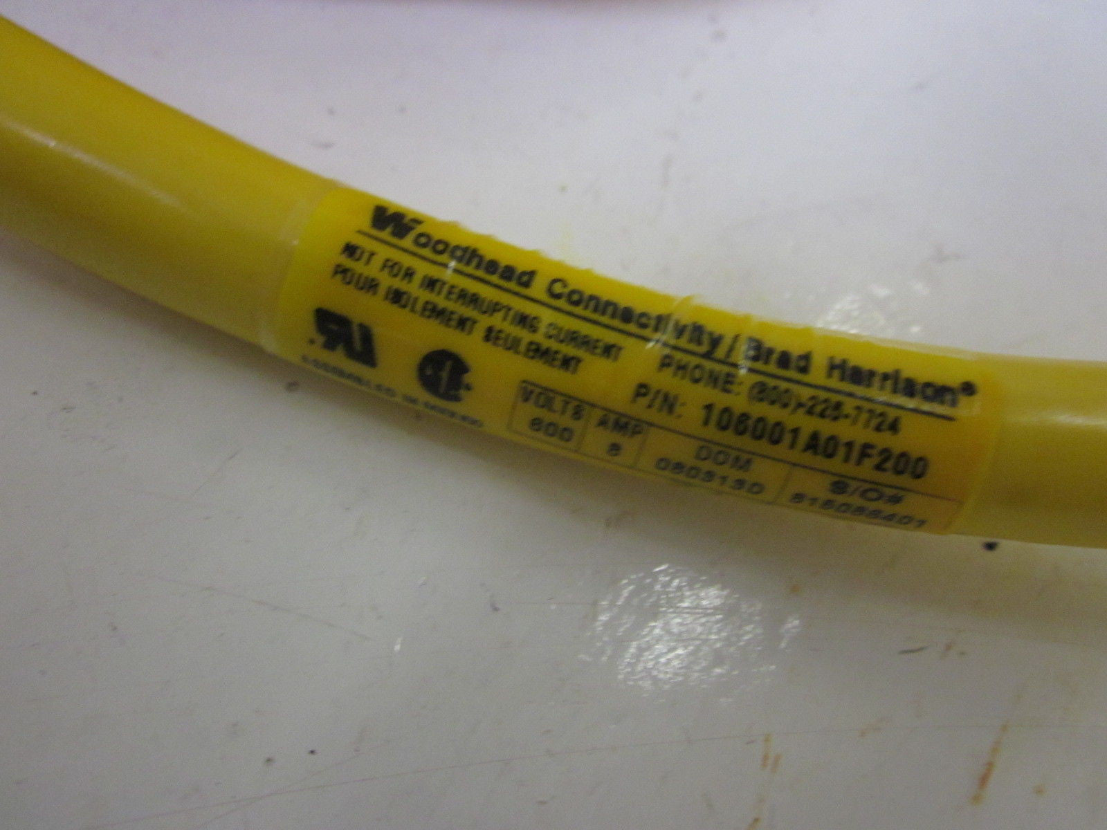 WOODHEAD 106001A01F200 *USED*
