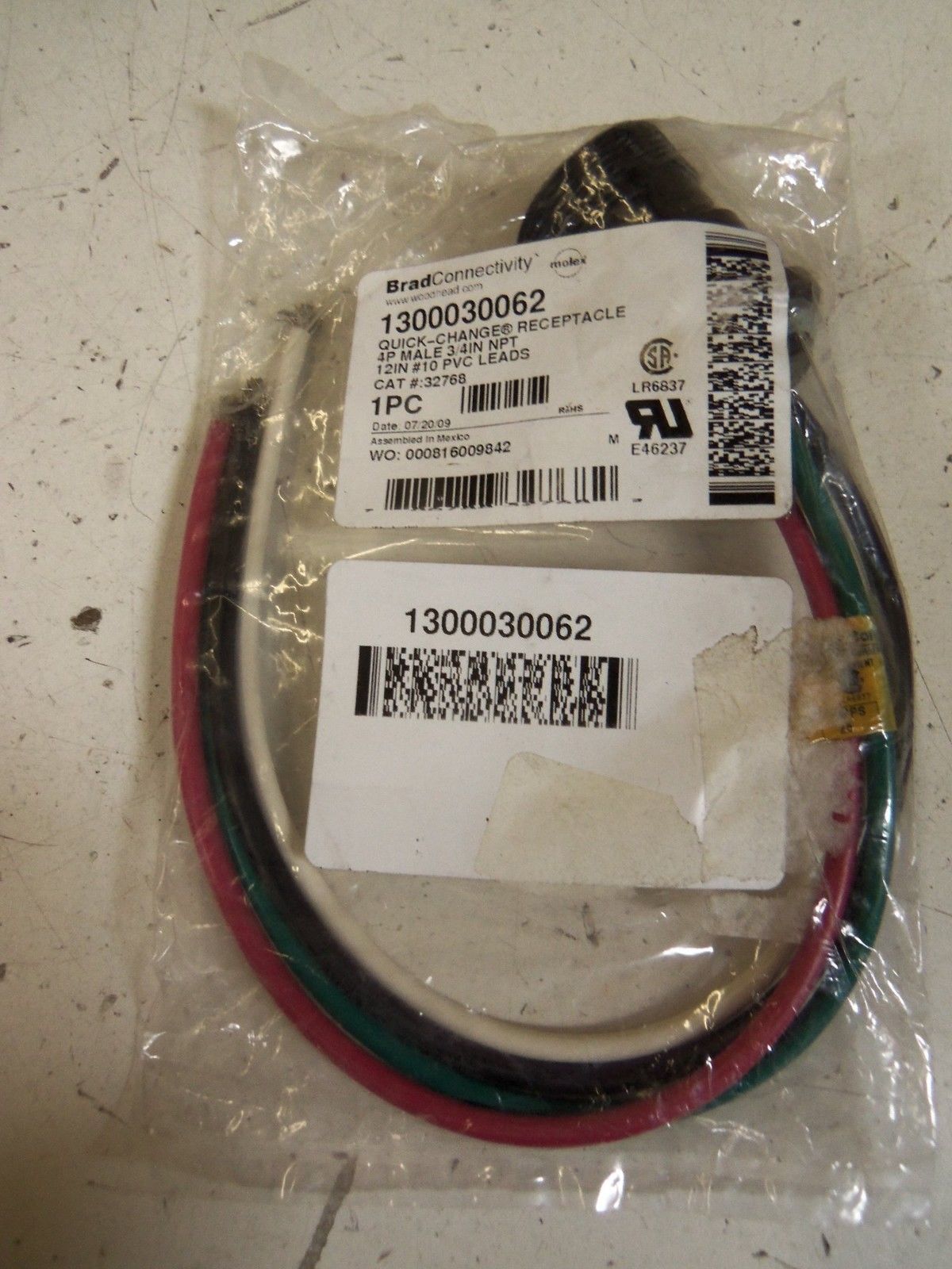 WOODHEAD 1300030062 *NEW IN BAG*