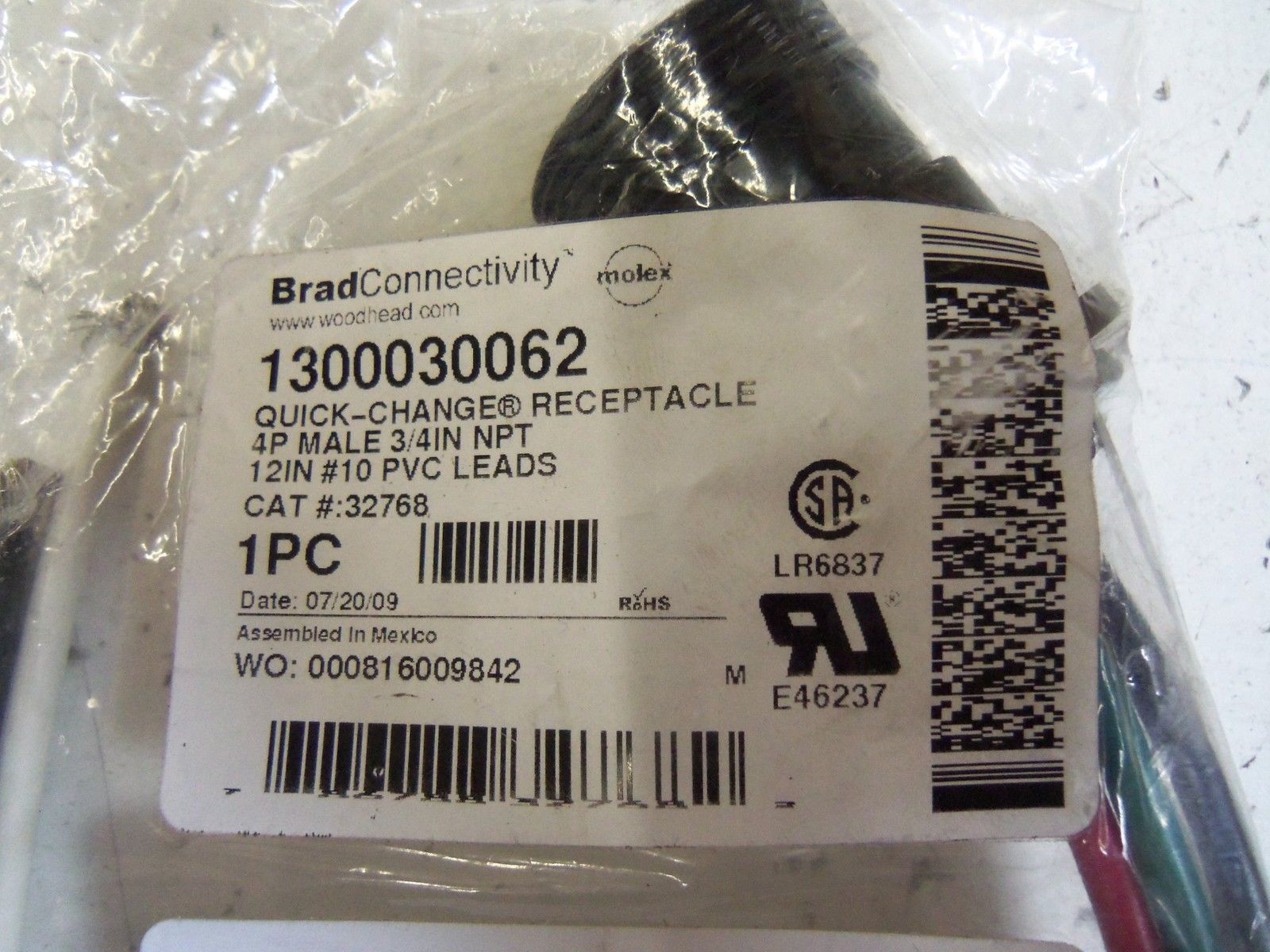 WOODHEAD 1300030062 *NEW IN BAG*