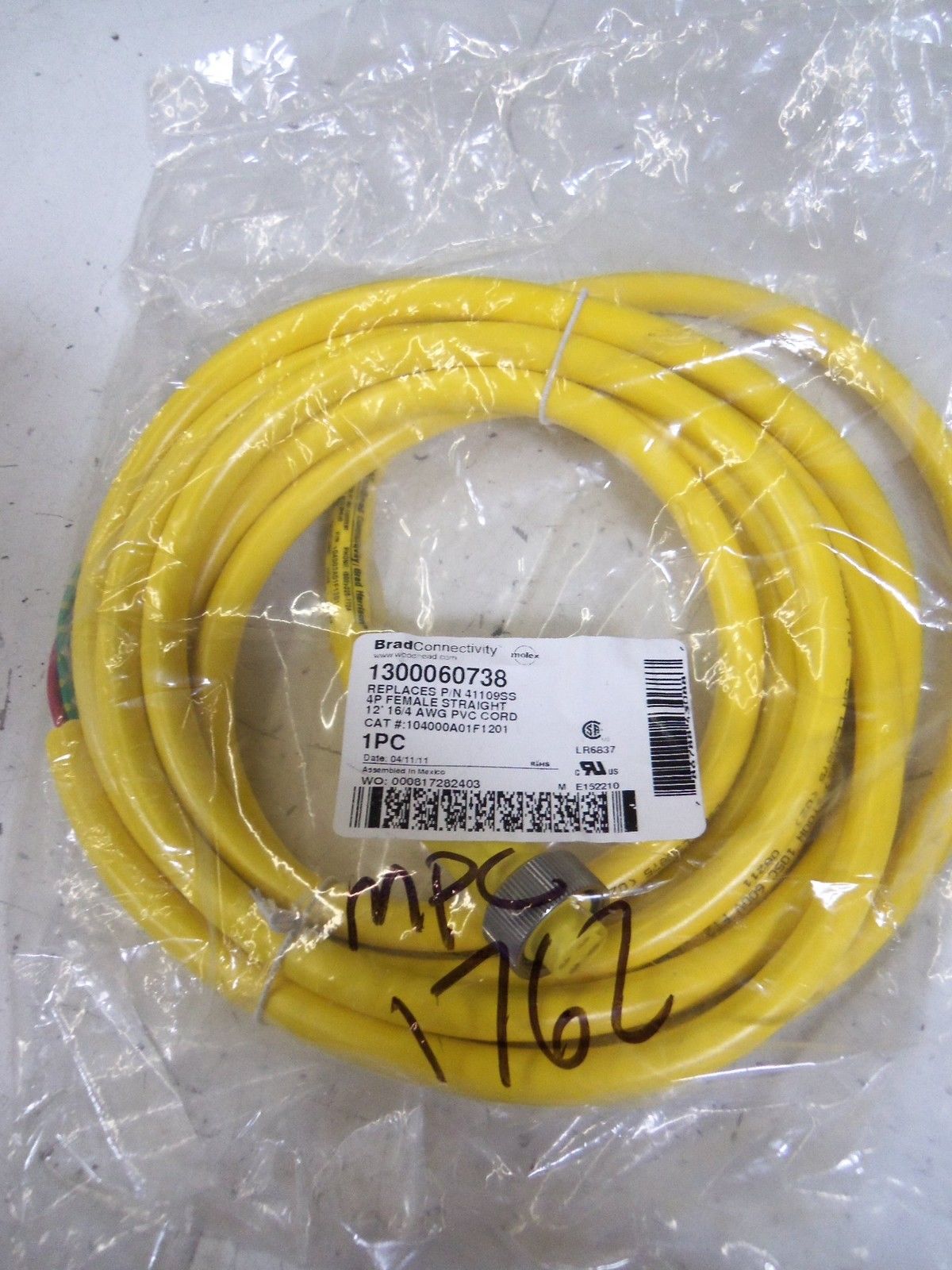 WOODHEAD 1300060738 *NEW IN BAG*