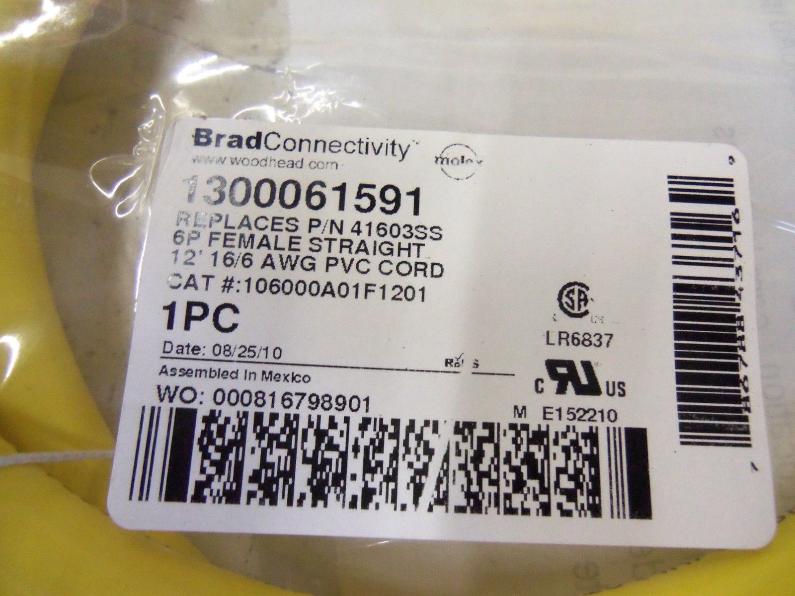 WOODHEAD 1300061591 *NEW IN BAG*
