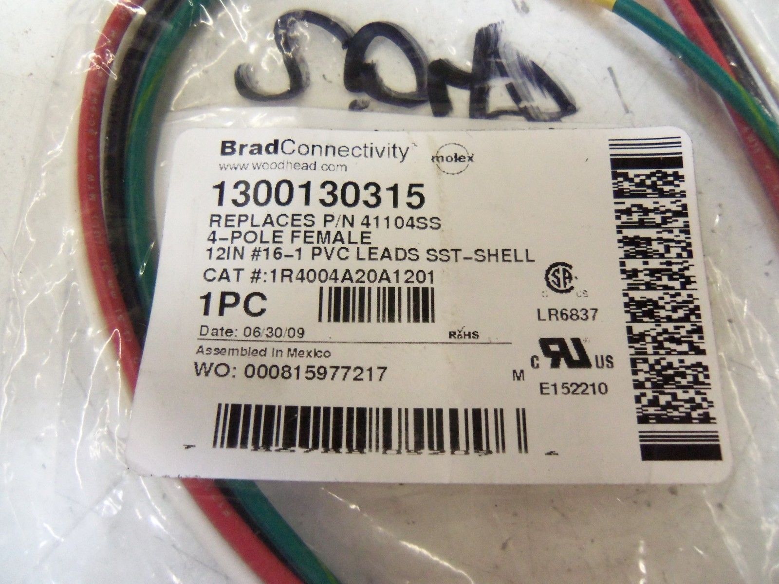 WOODHEAD 1300130315 *NEW IN BAG*