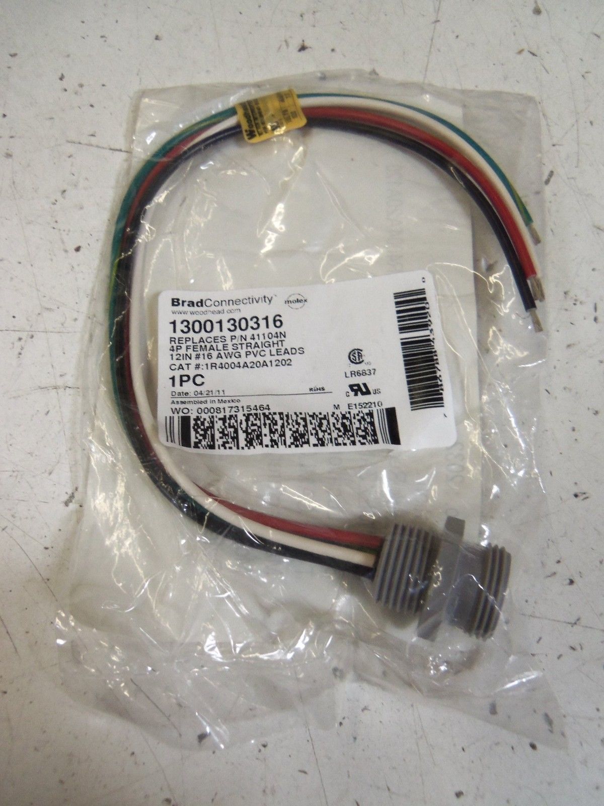 WOODHEAD 1300130316 *NEW IN BAG*