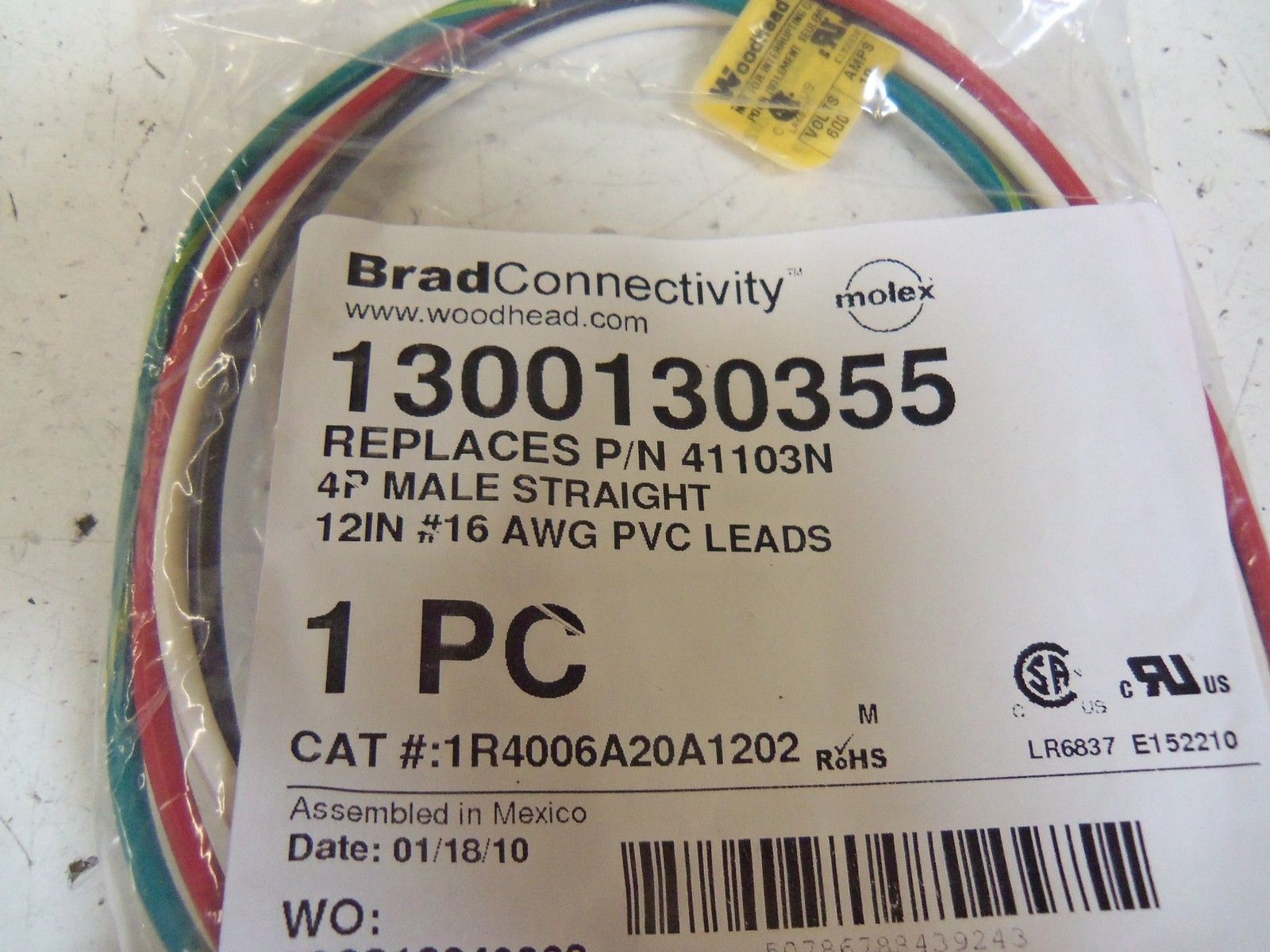 WOODHEAD 1300130355 *NEW IN BAG*