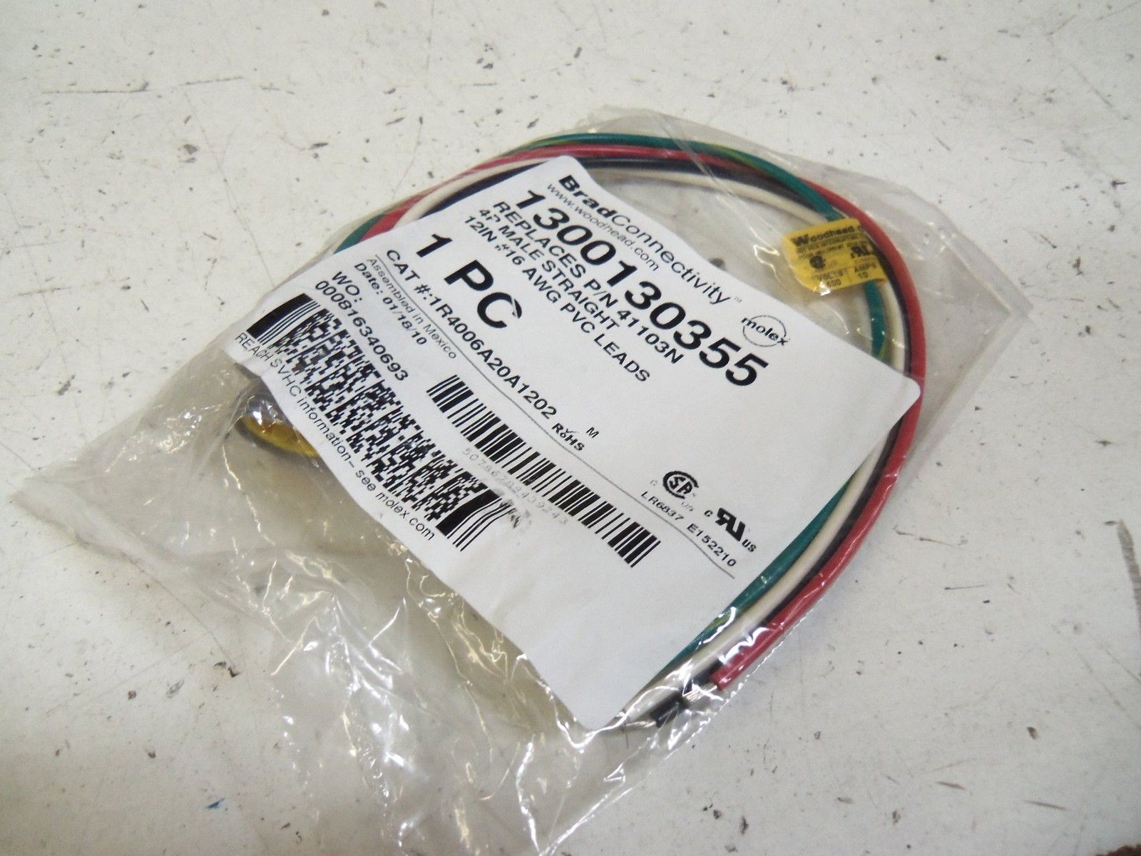 WOODHEAD 1300130355 *NEW IN BAG*