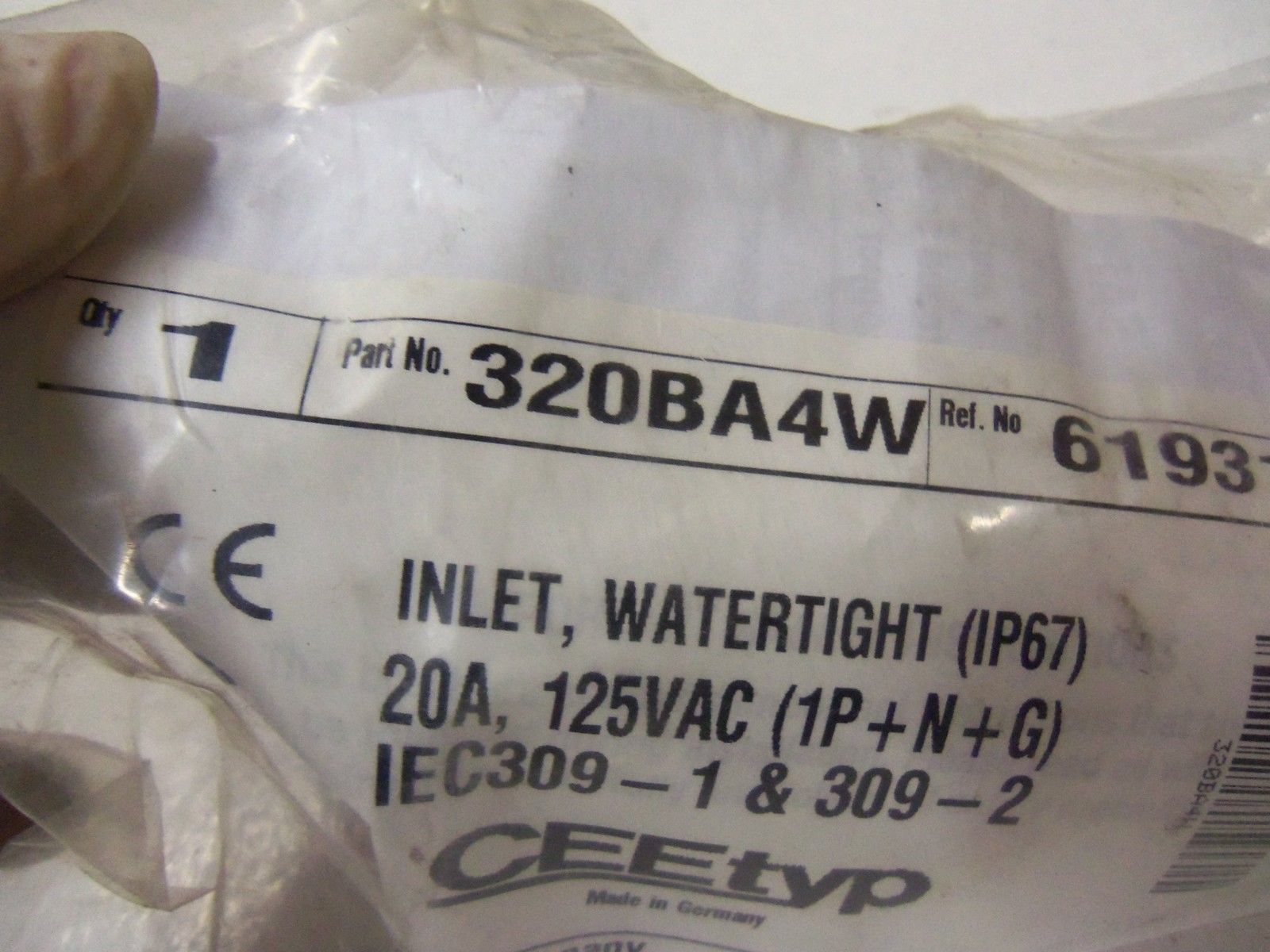 WOODHEAD 320BA4W *NEW IN BAG*