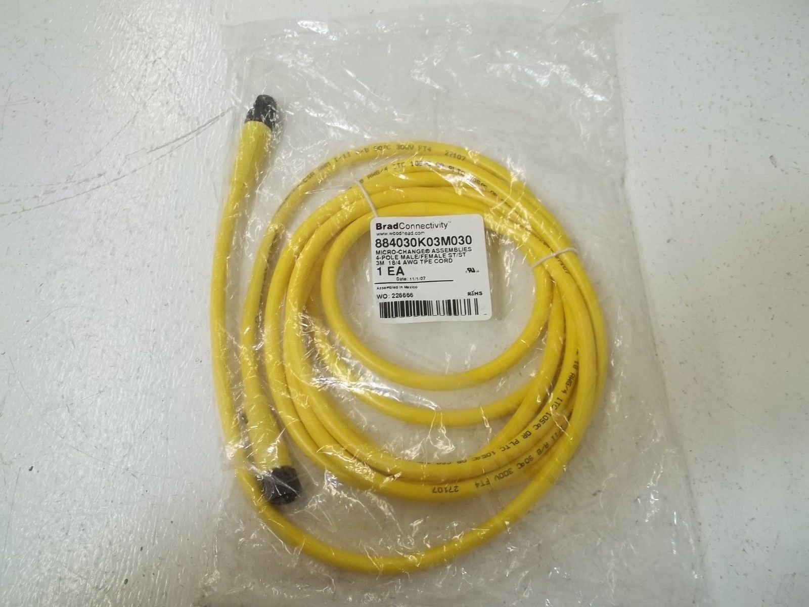 WOODHEAD 884030K03M030 *NEW IN A FACTORY BAG*