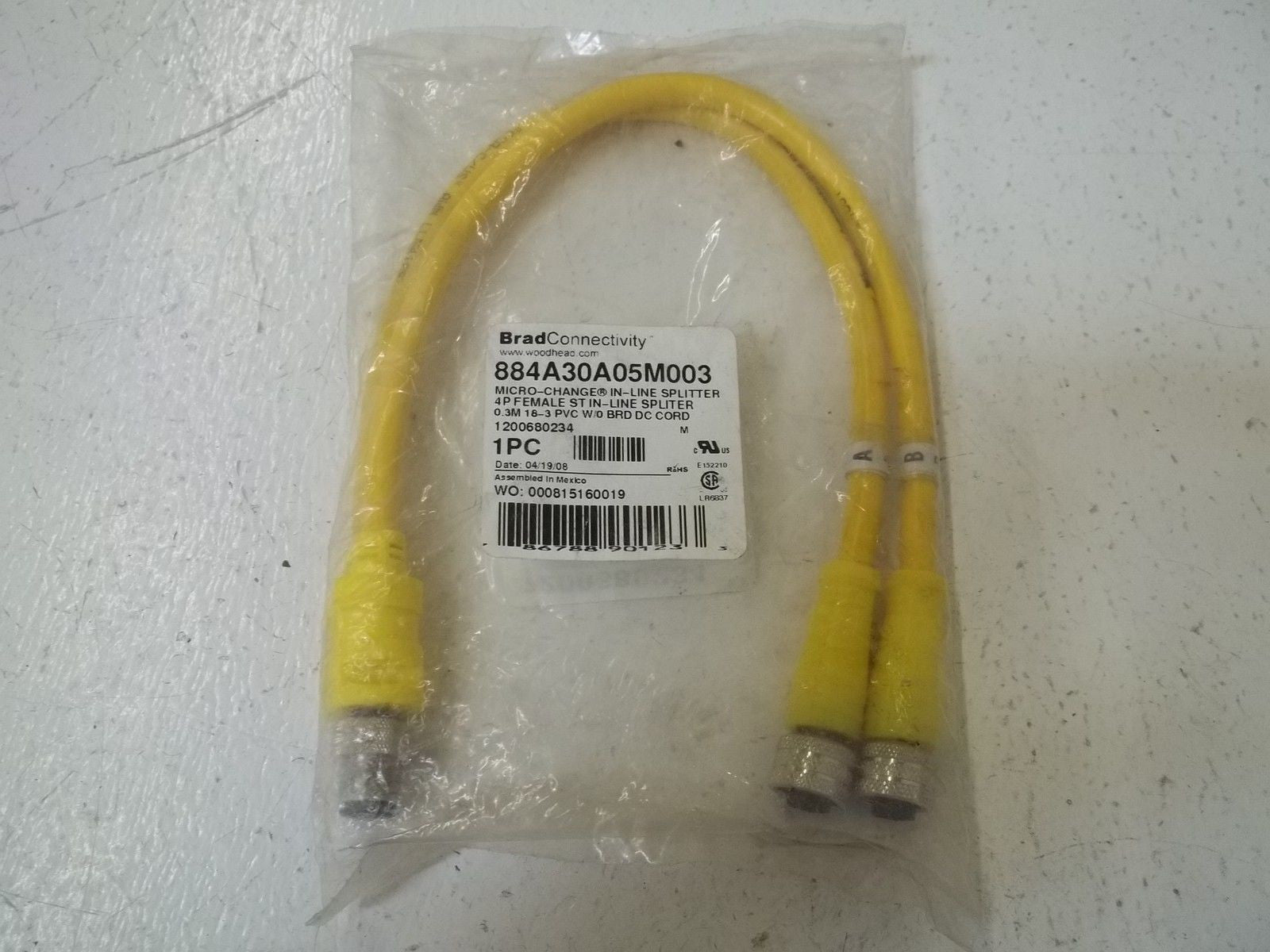 WOODHEAD 884A30A05M003 *NEW IN A FACTORY BAG*