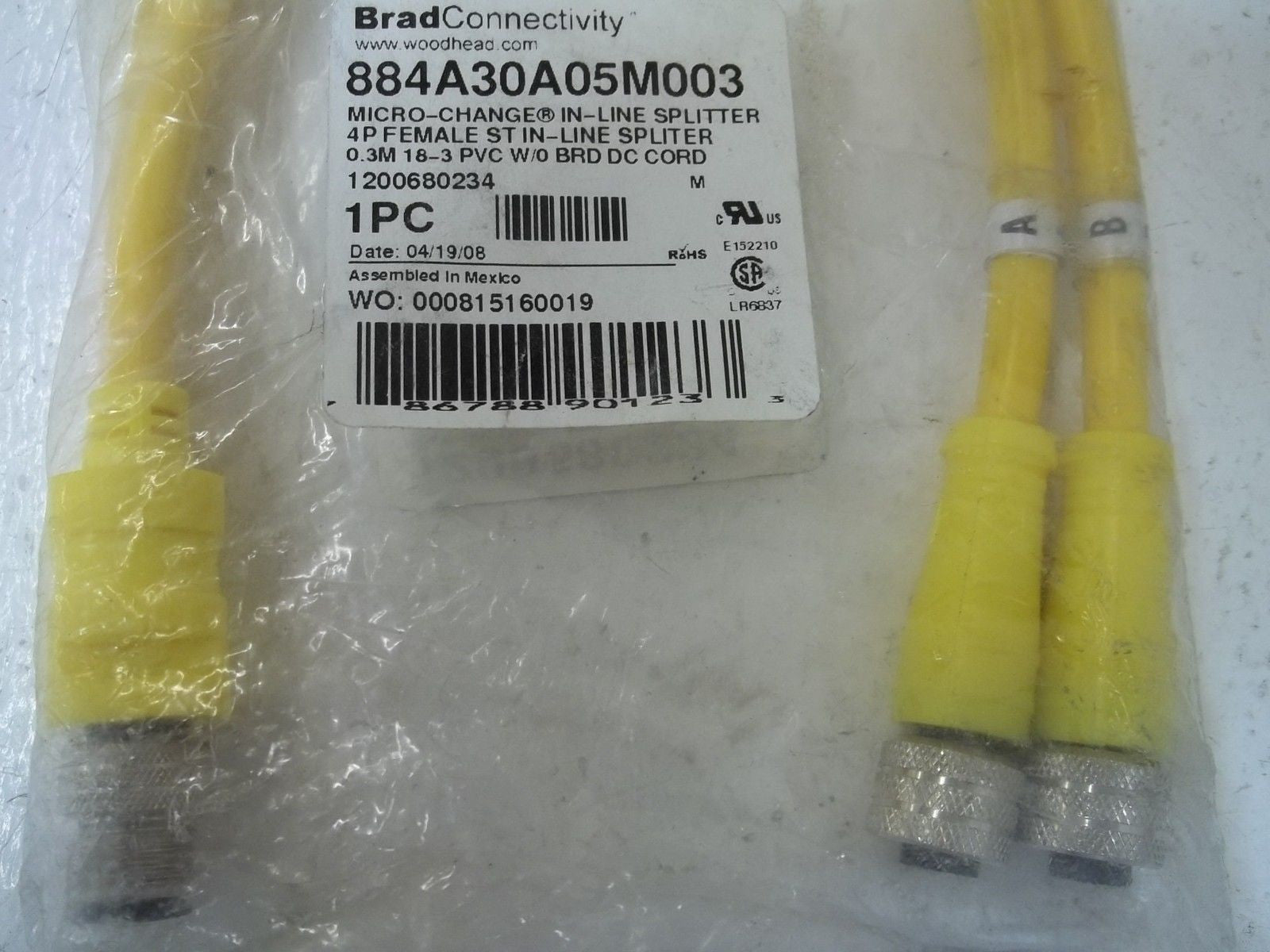 WOODHEAD 884A30A05M003 *NEW IN A FACTORY BAG*
