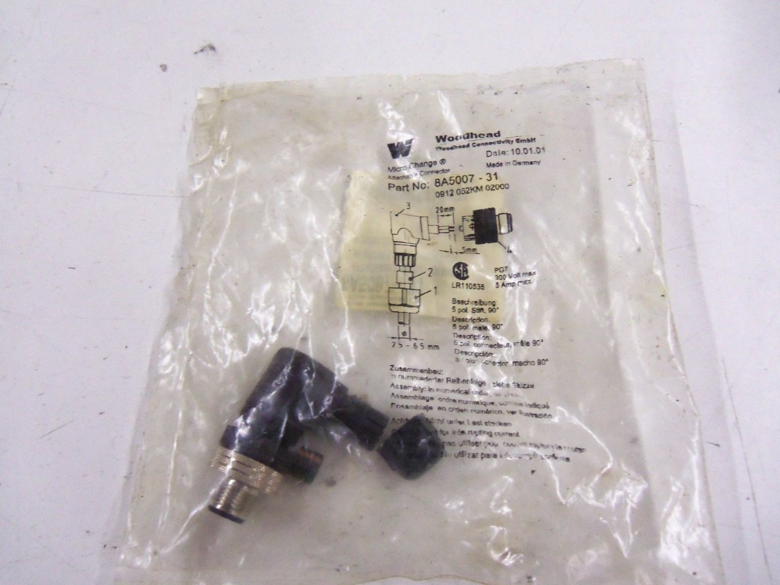 WOODHEAD 8A5007-31 *NEW IN FACTORY BAG*