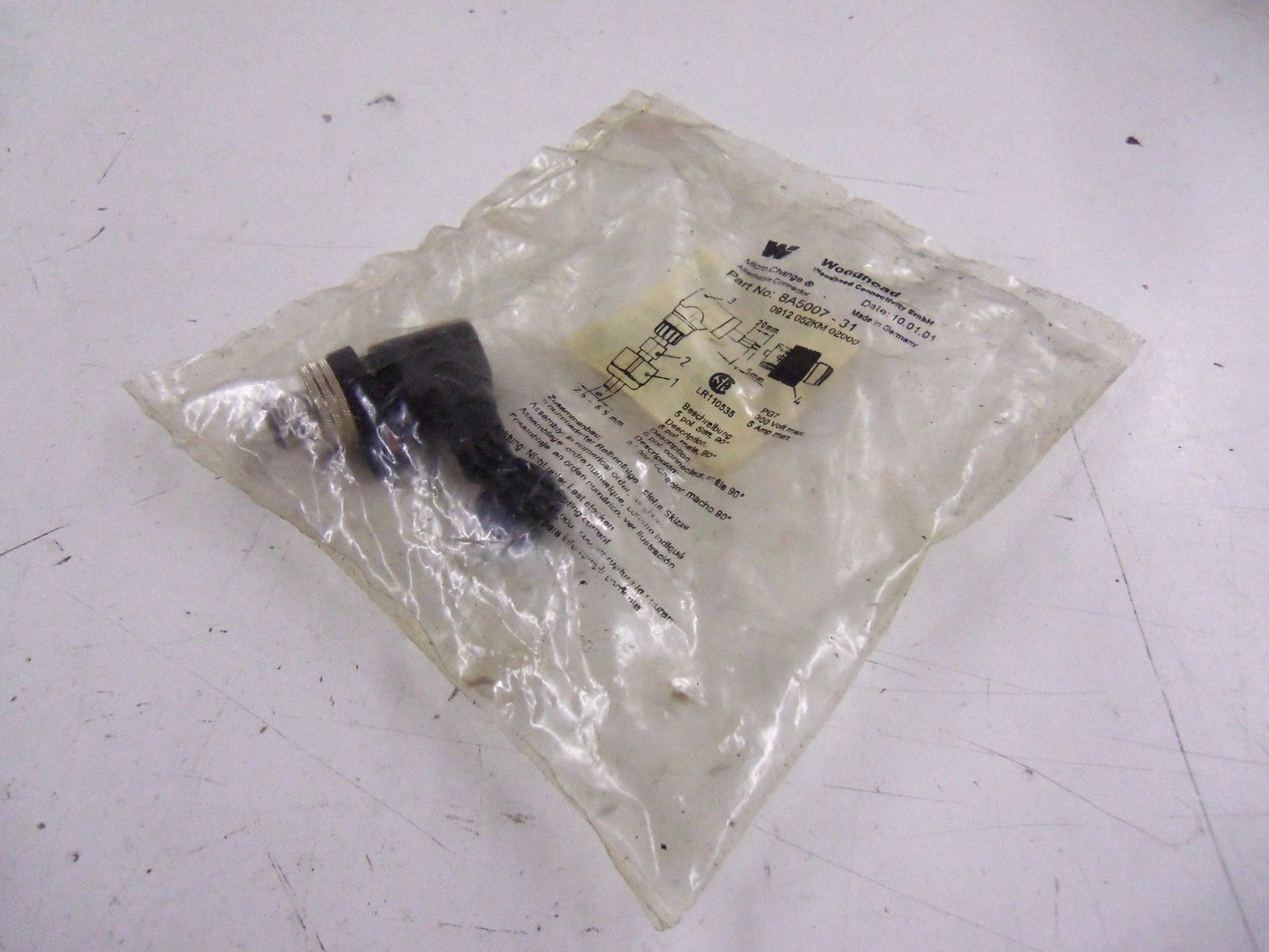WOODHEAD 8A5007-31 *NEW IN FACTORY BAG*