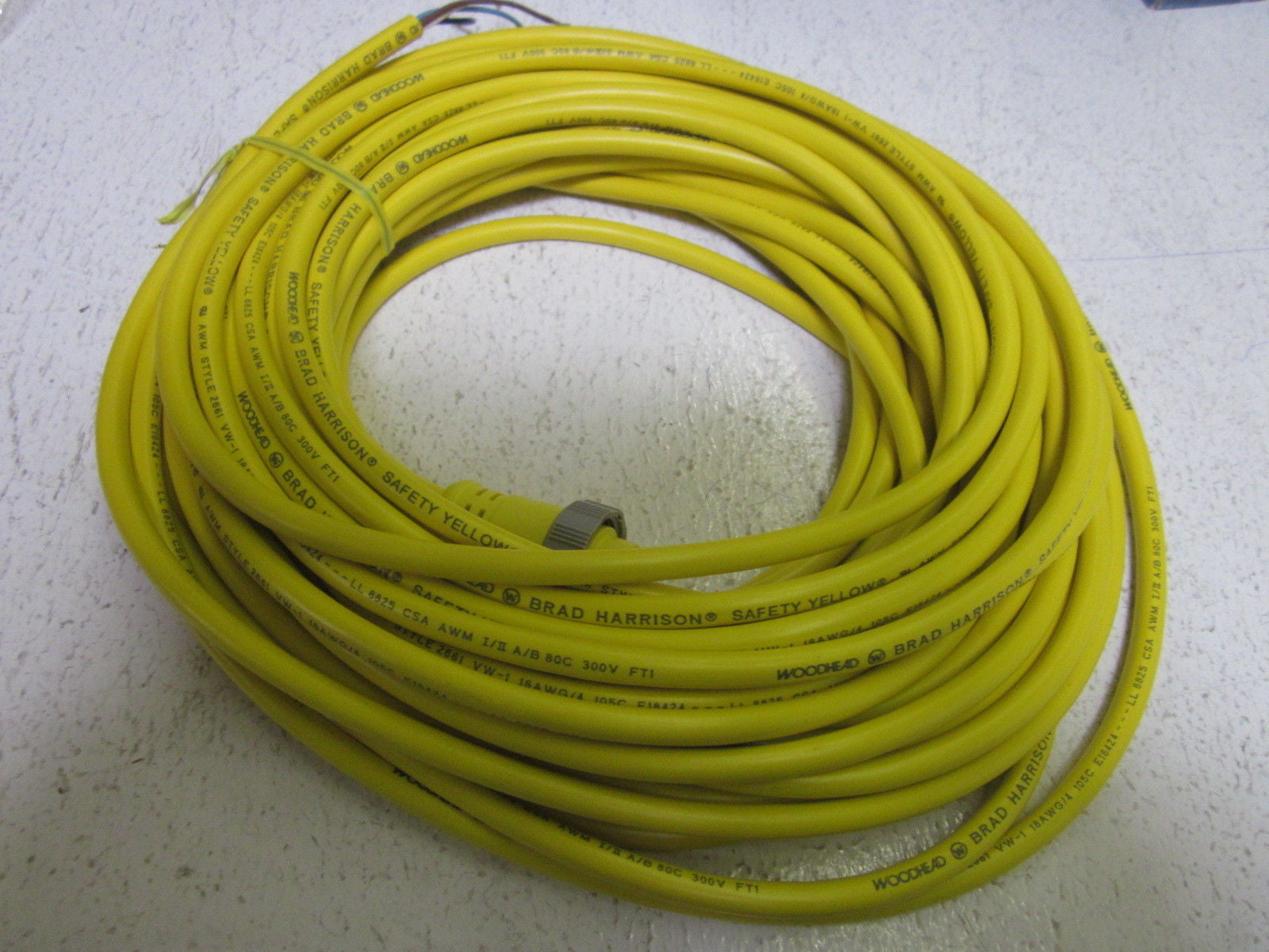 WOODHEAD AC105-50 4 CONDUCTOR CONNECTOR CABLE *NEW IN BOX*