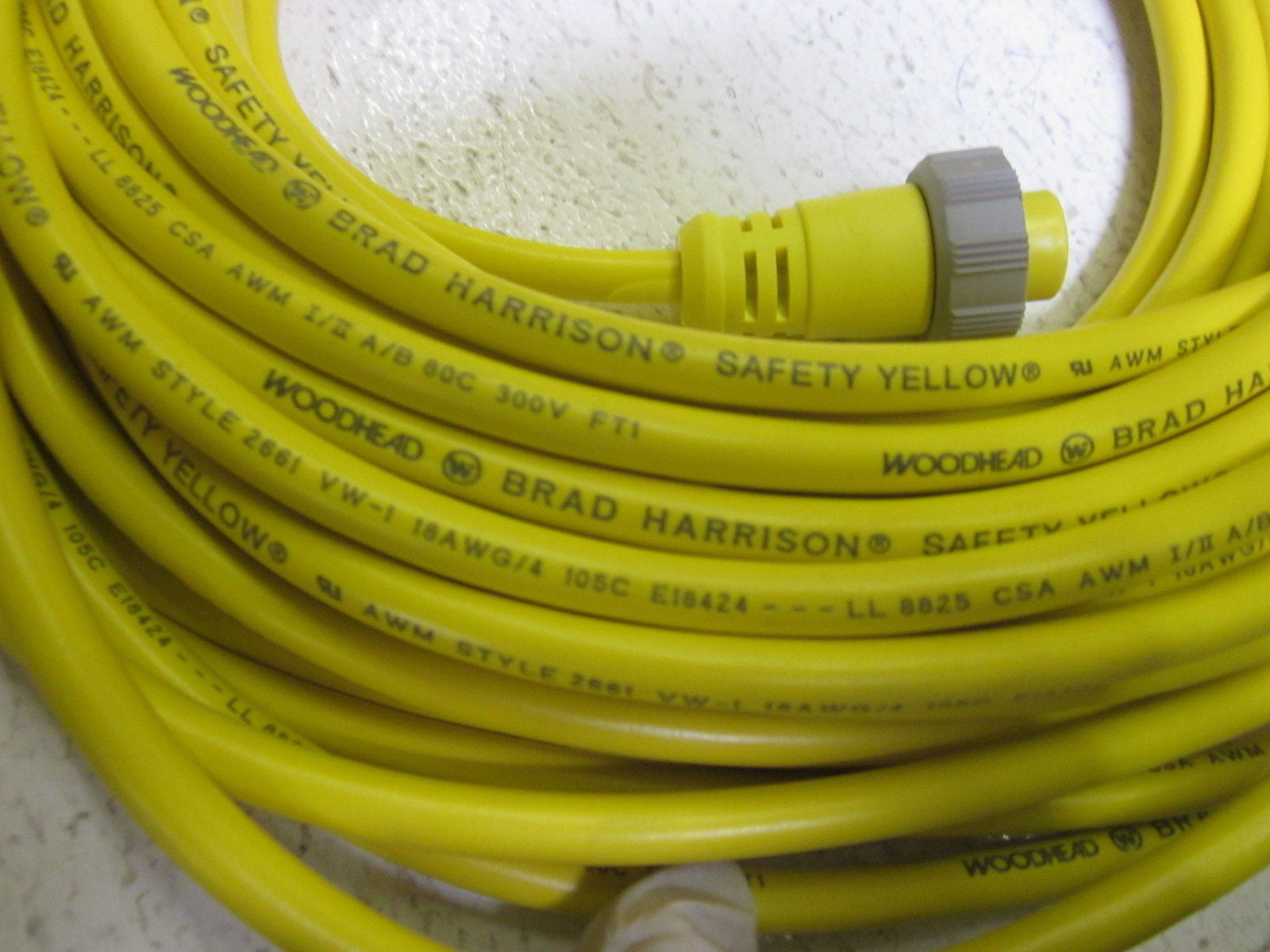 WOODHEAD AC105-50 4 CONDUCTOR CONNECTOR CABLE *NEW IN BOX*