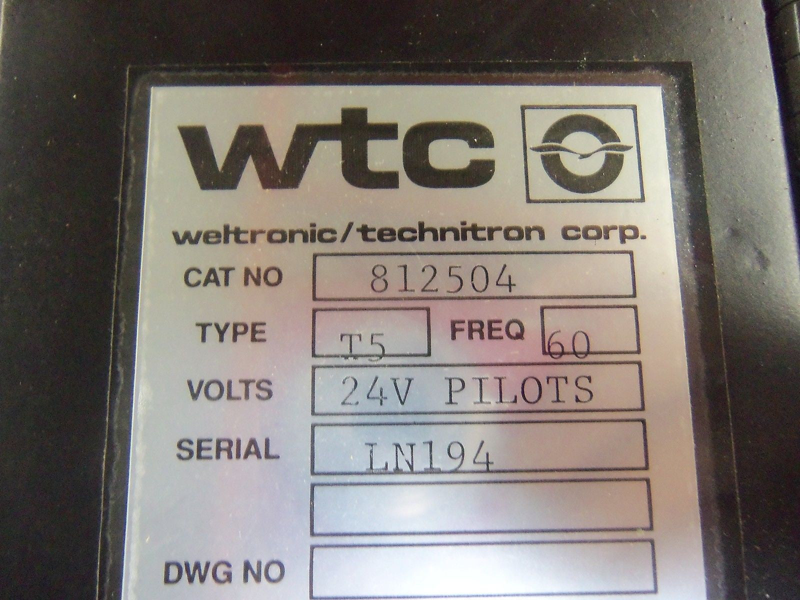 WTC 812504 CONTROL *NEW NO BOX*