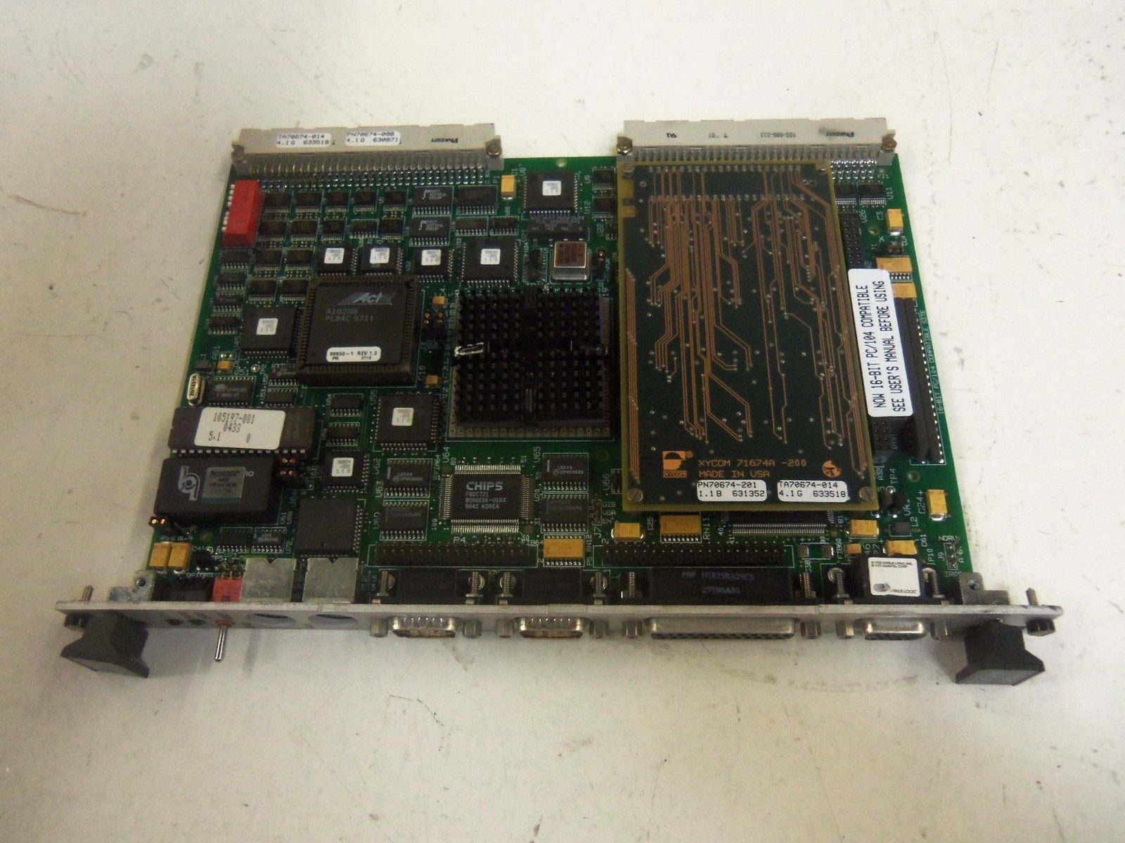 XYCOM XVME-674 CPU *USED*