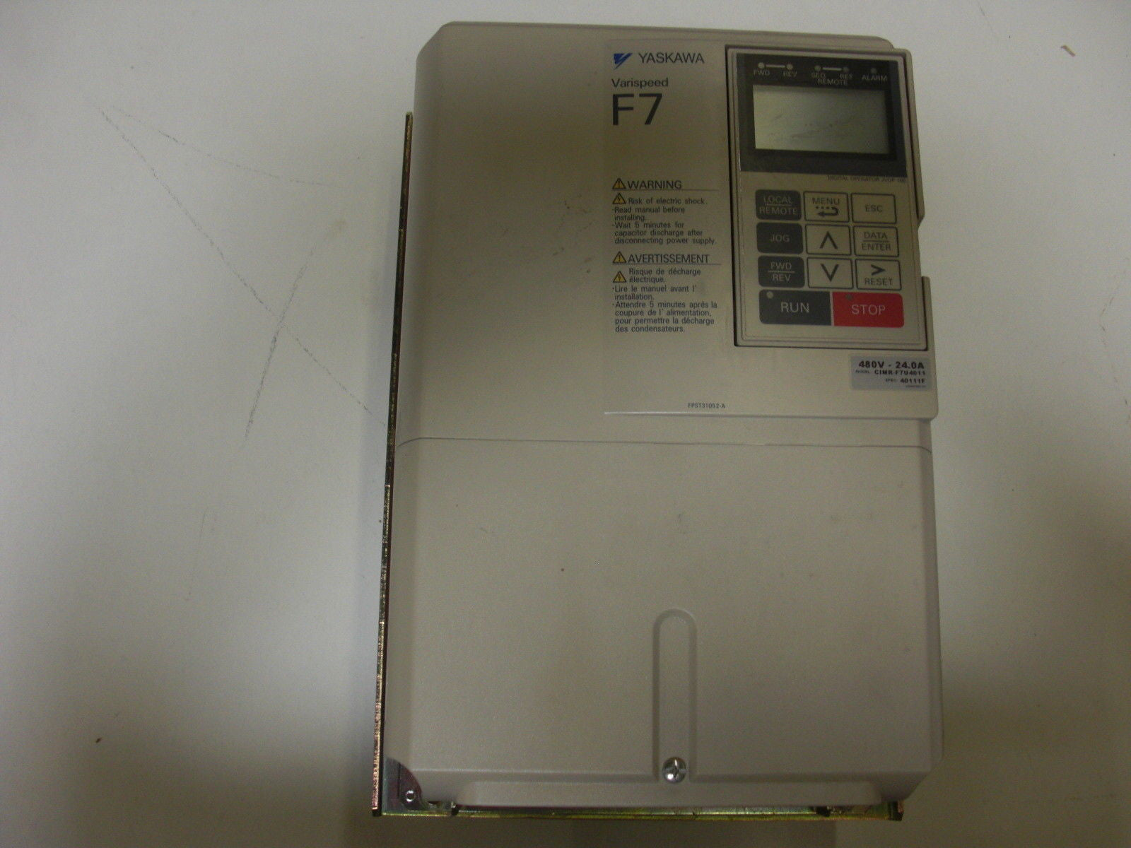 YASKAWA CIMR-F7U4011 *USED*