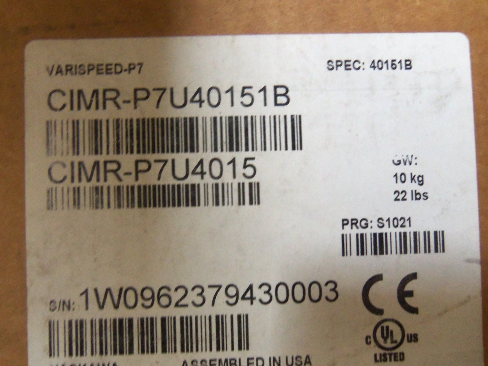 YASKAWA CIMR-P7U4015 *NEW IN BOX*