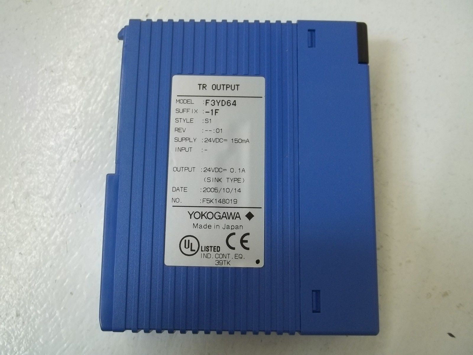 YOKOGAWA F3YD64-1F OUTPUT MODULE *NEW IN BOX* (as pictured)